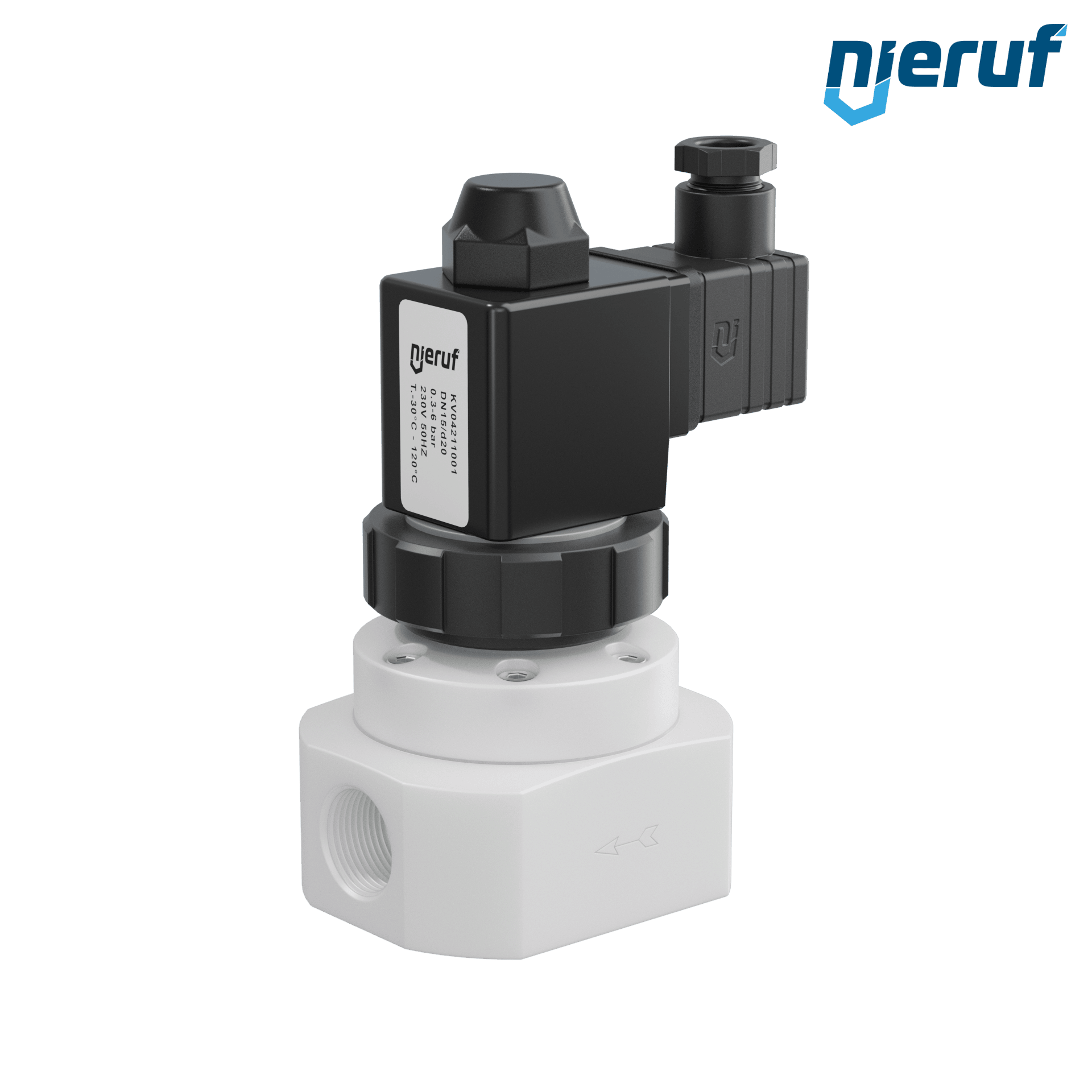 elettrovalvola G 1/2" pollici PTFE KV04 FKM 230V 50Hz