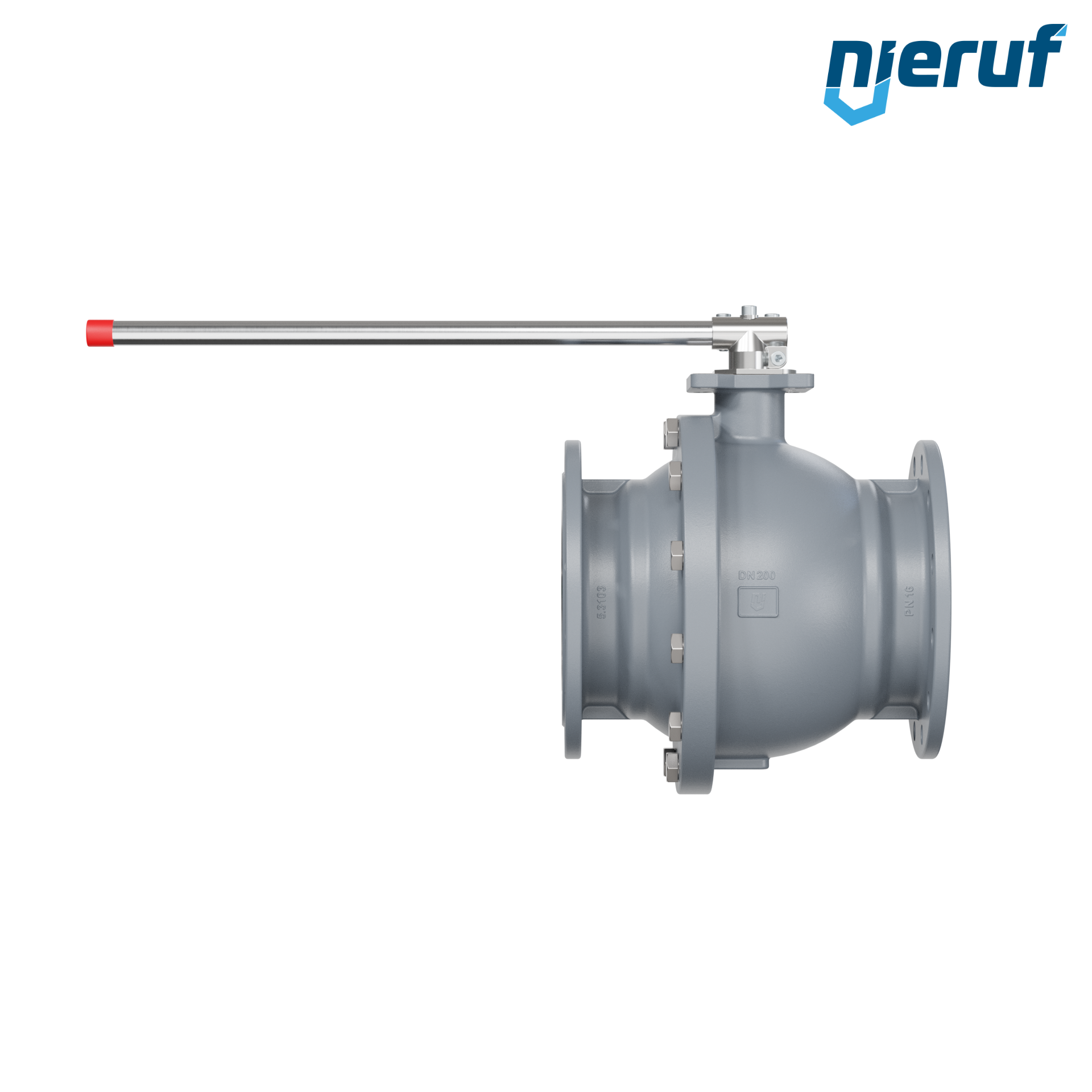 valvola a sfera flangiata DN200 FK02 ghisa sferoidale GJS 400-18 sfera interamente in acciaio inossidabile 1.4404