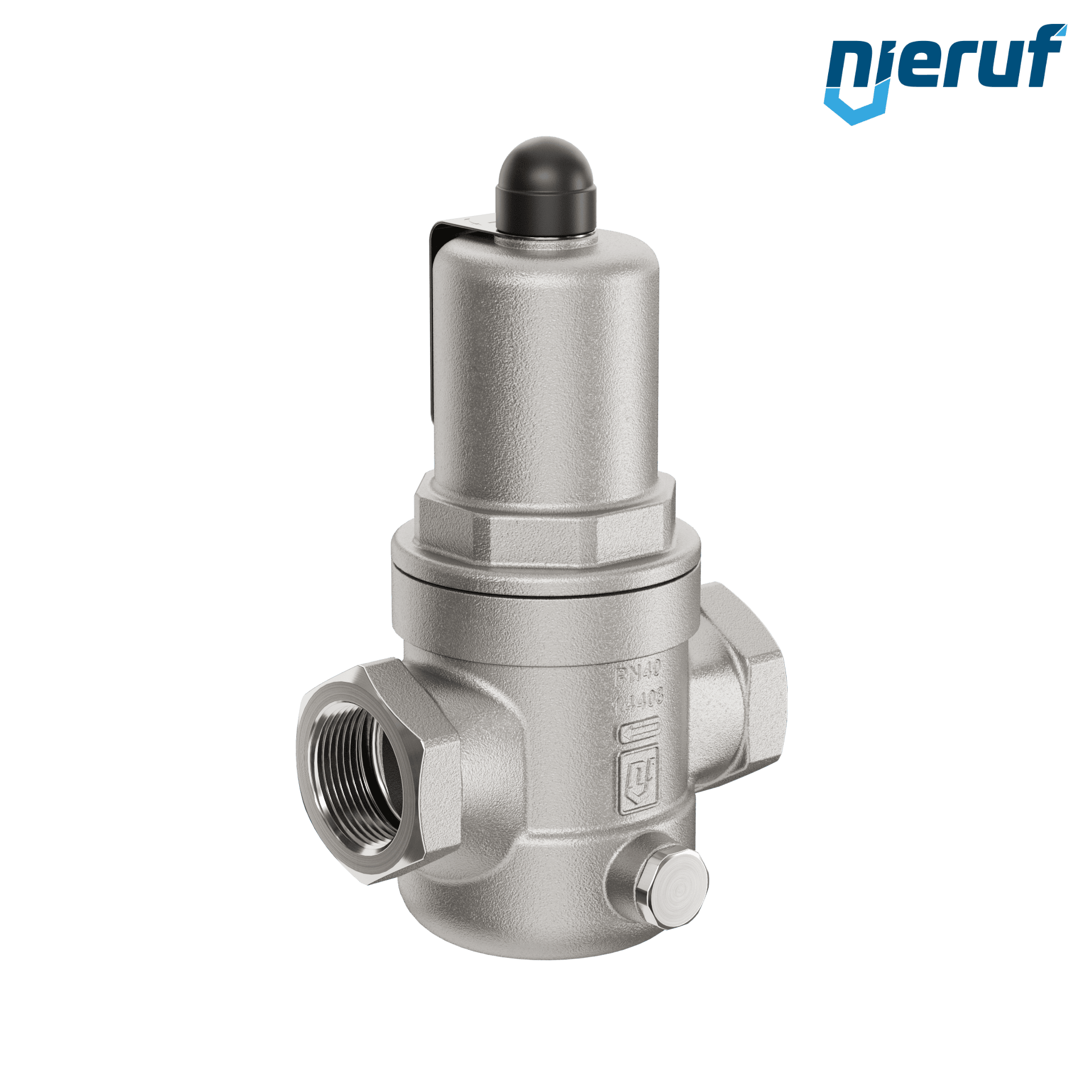 valvola di troppo pieno a pressione differenziale 1" pollici filettat. int UV07 acciaio inossidabile AISI 316L 0,5 - 2,0 bar
