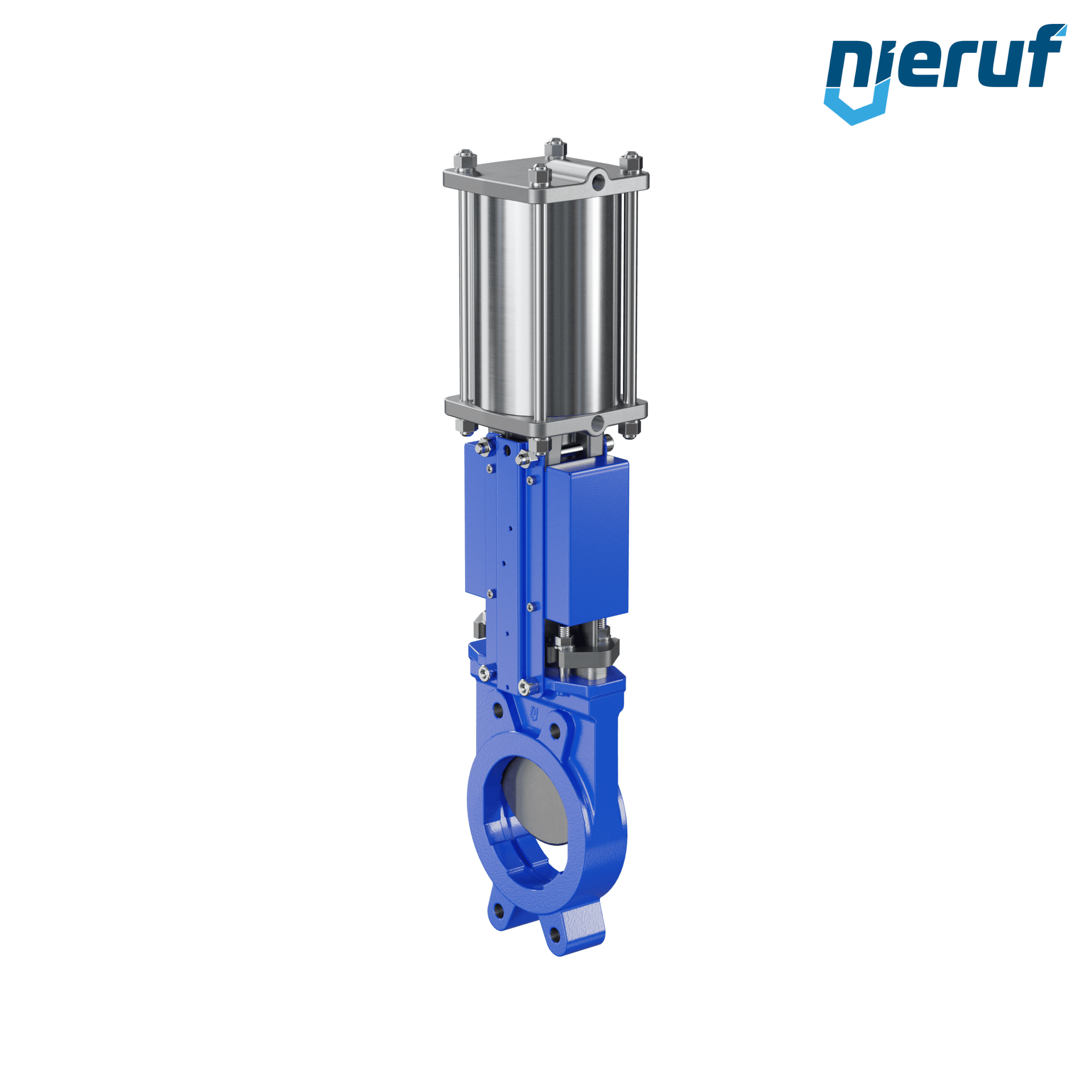 valvola a ghigliottina DN 125 SR02 NBR attuatore pneumatico a doppio effetto