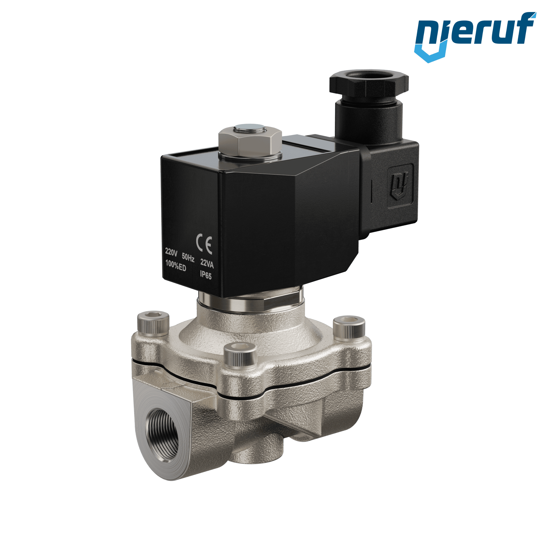 elettrovalvola per il vuoto G 3/8" pollici acciaio inossidabile EV06 EPDM 230V 50Hz