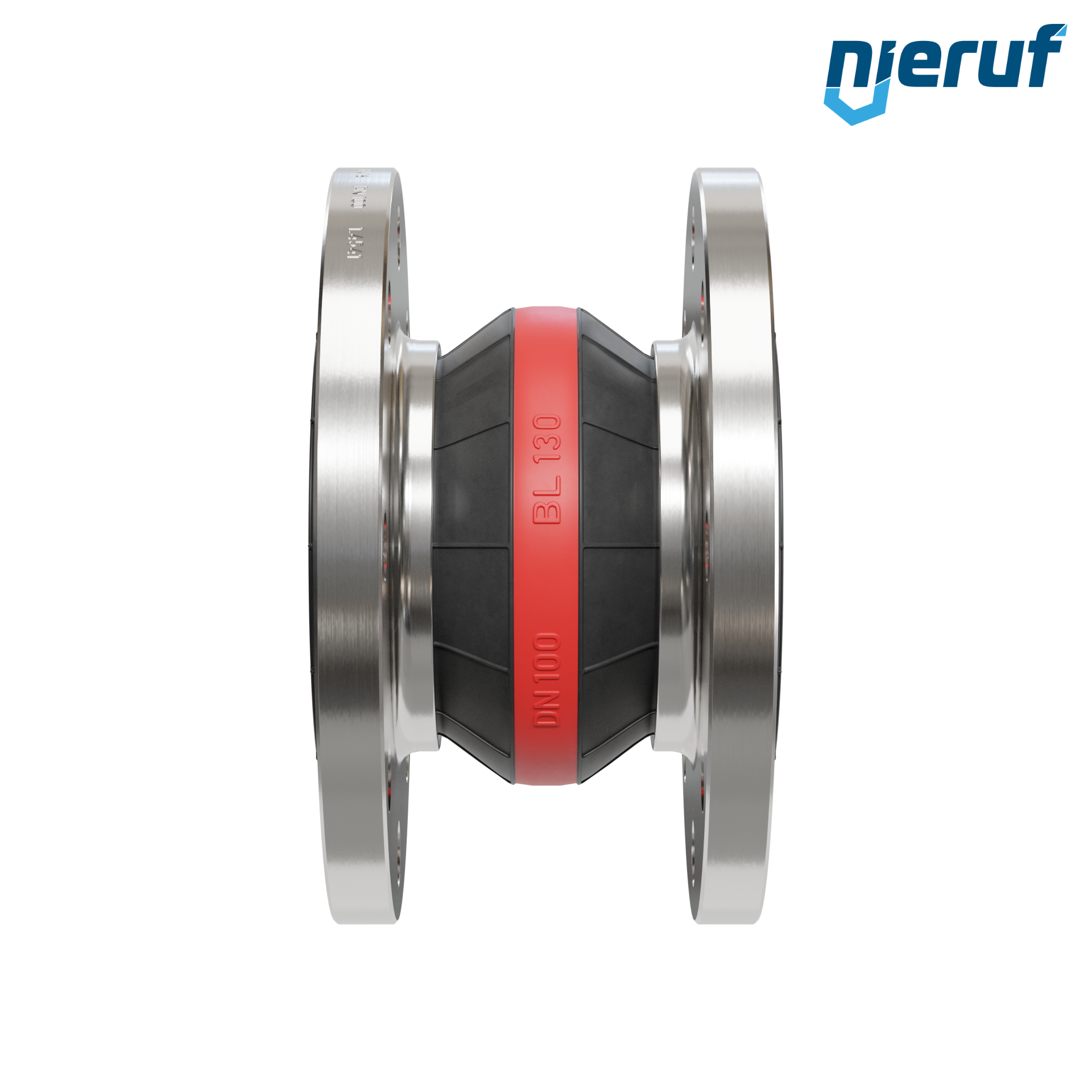 Compensatore o-ring di supporto per il vuoto DN100 versione KP04 flange in acciaio inox EPDM