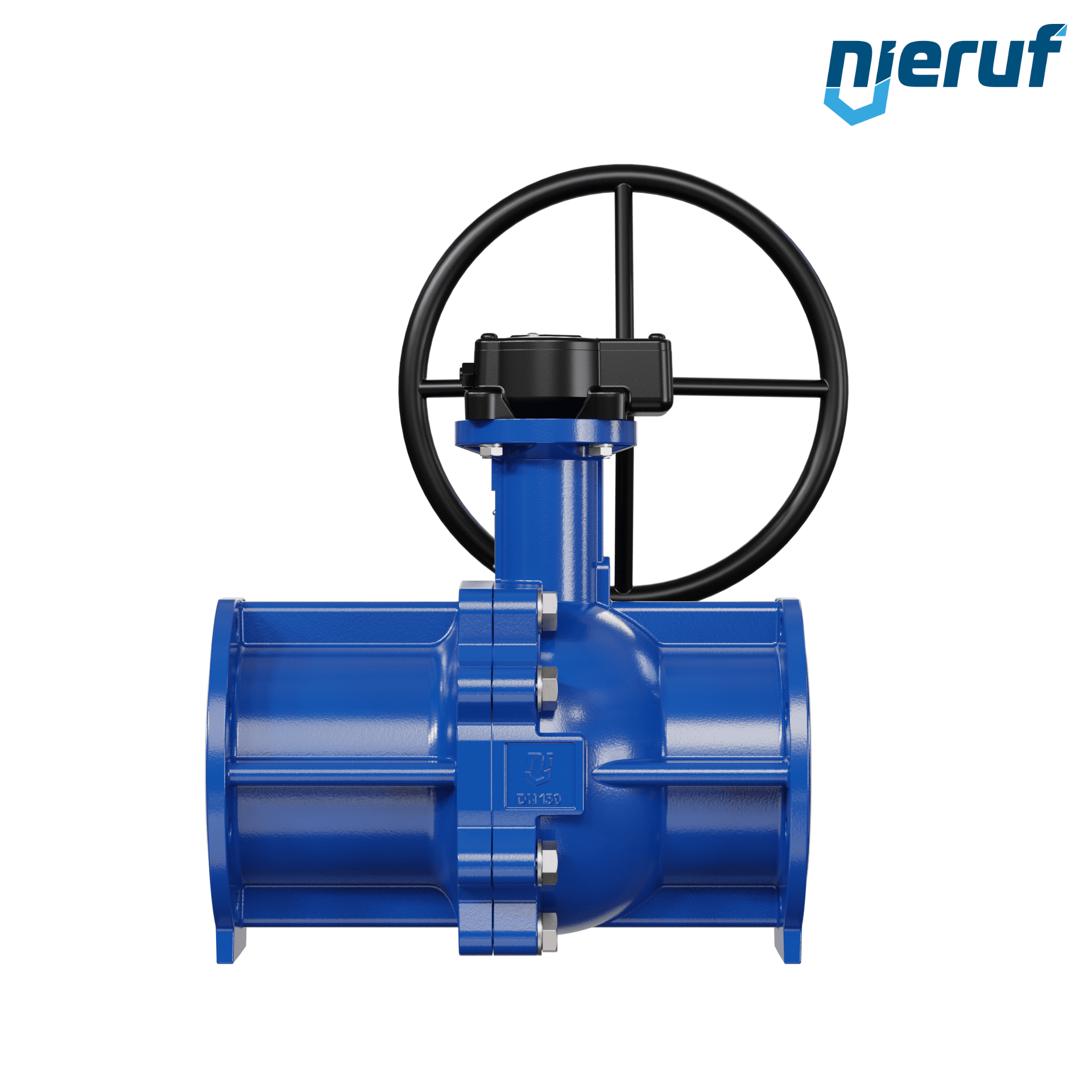 valvola a sfera flangiata PFA FK13 DN150 - 6" pollici PN10/16 in ghisa sferoidale 5.3103 con volantino manuale