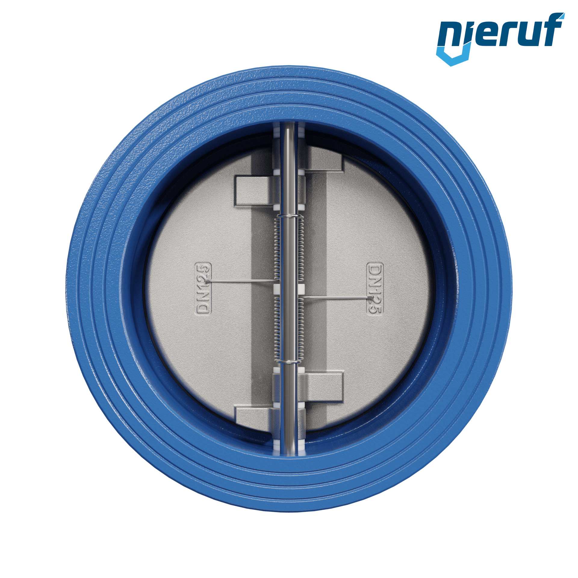 valvola di ritegno a doppio battente DN125 DR02 GGG40 FKM (Viton)