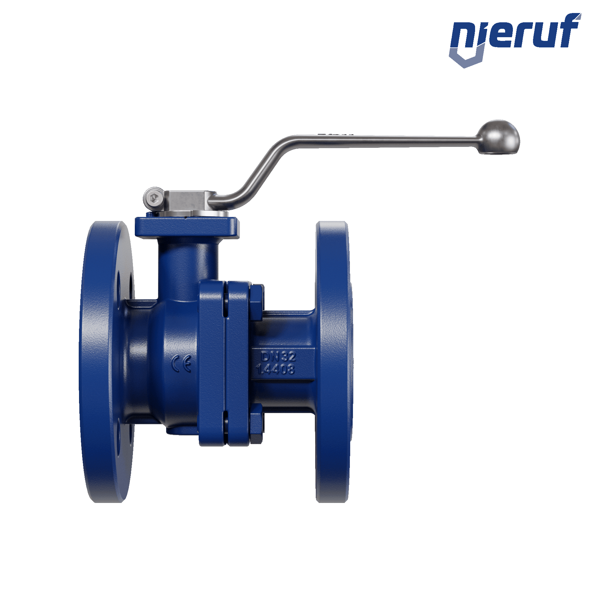 valvola a sfera flangiata per alte temperature FK12 DN32 PEEK guarnizione