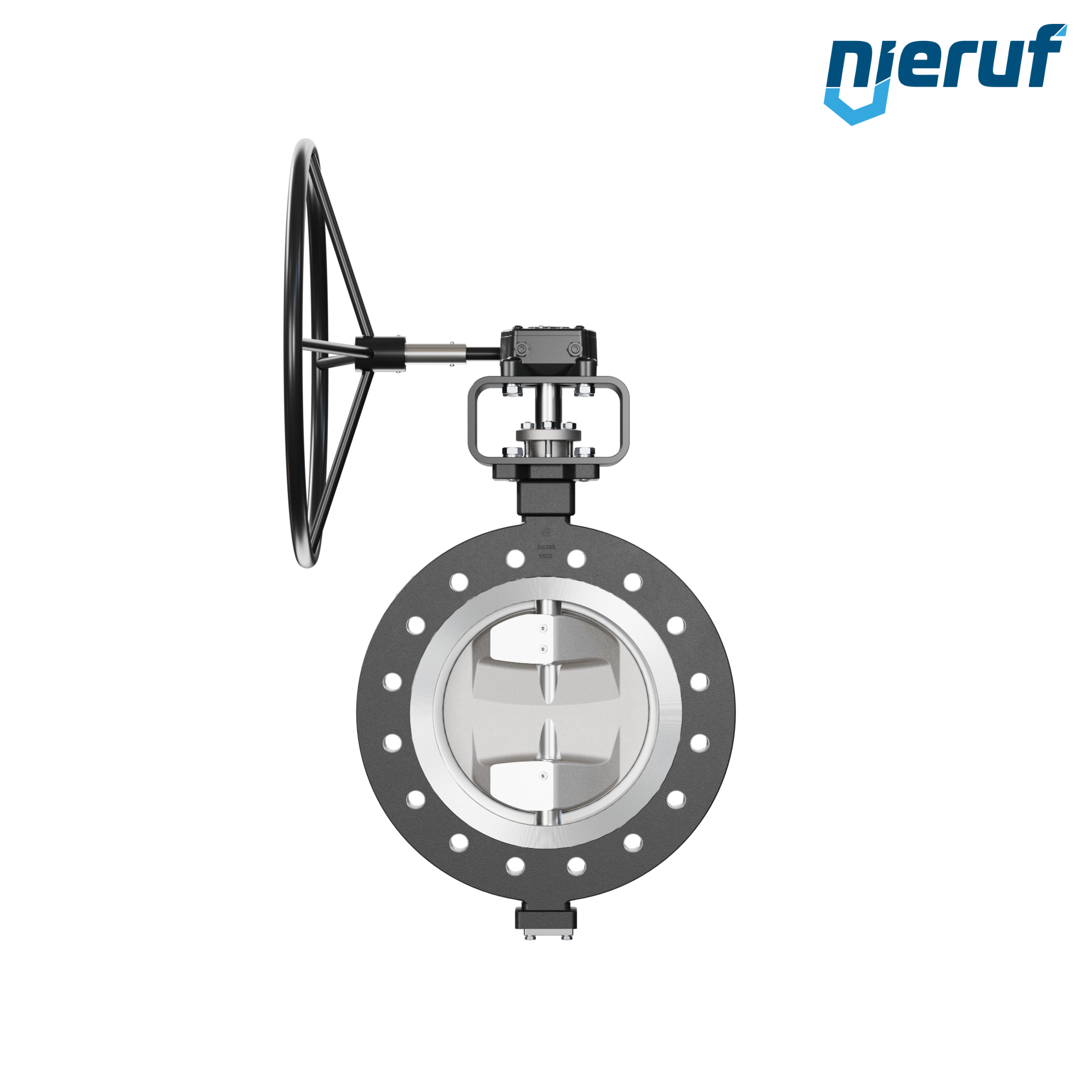 Double offset butterfly-valve AK12 DN 300 PN25 worm gear