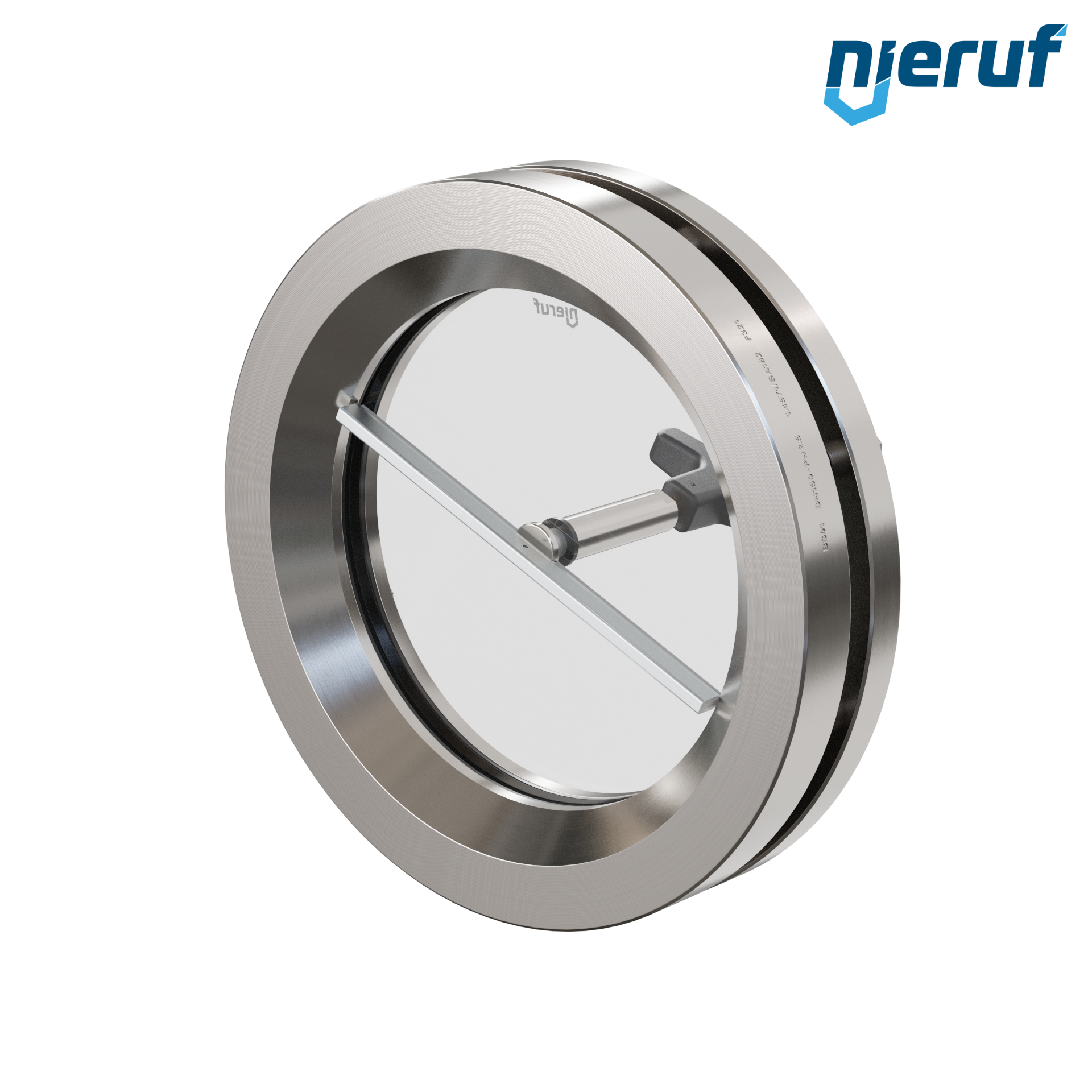 oblò di osservazione per serbatoi con tergicristallo in PTFE DN150 BS01 acciaio inossidabile 1.4571 EPDM vetro borosilicato 2,5bar
