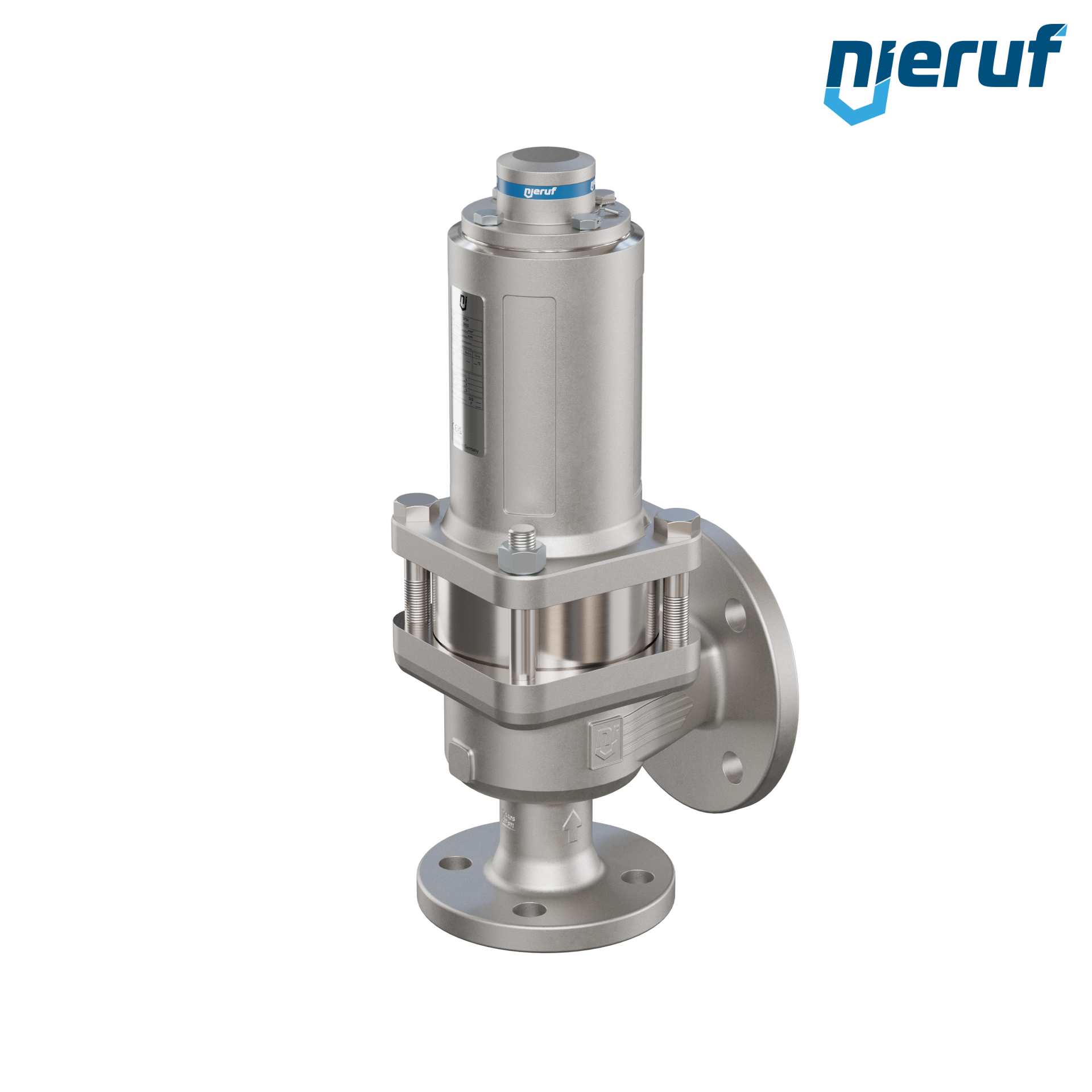 valvola di sicurezza con cappello a tenuta di gas & manicotto di tenuta DN32/DN50 SF04, PTFE, senza dispositivo di sollevamento