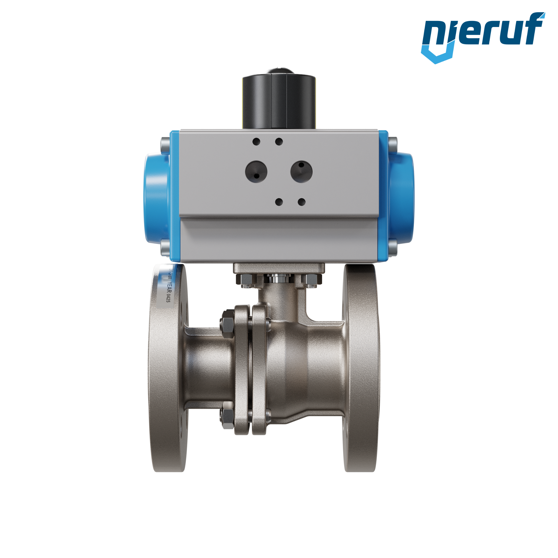 valvola a sfera flangiata DN25 PK05 azionamento rotativo pneumatico a doppio effetto