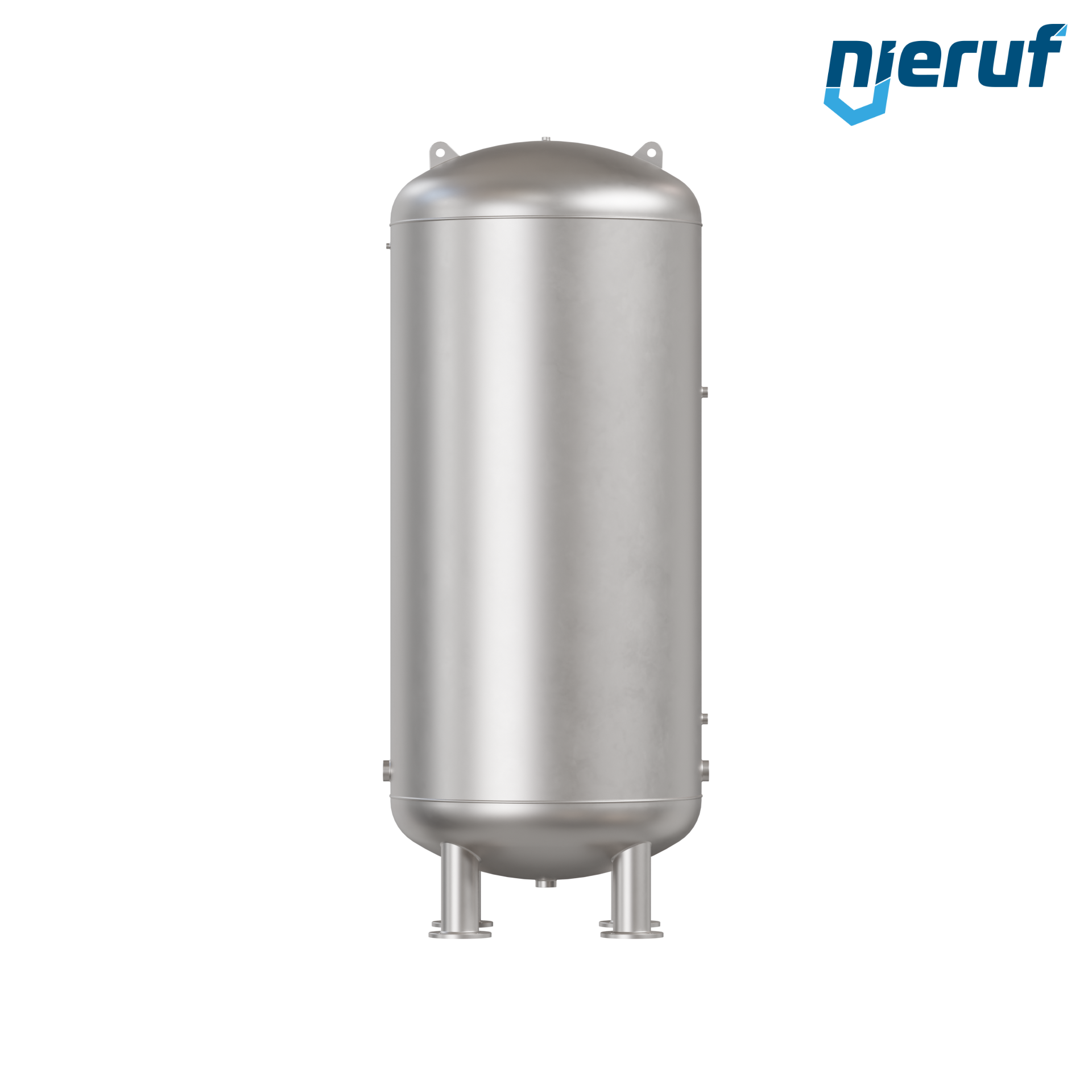 Serbatoio a pressione per acqua verticale BE04 6000 litri, 0-10 bar, acciaio inox