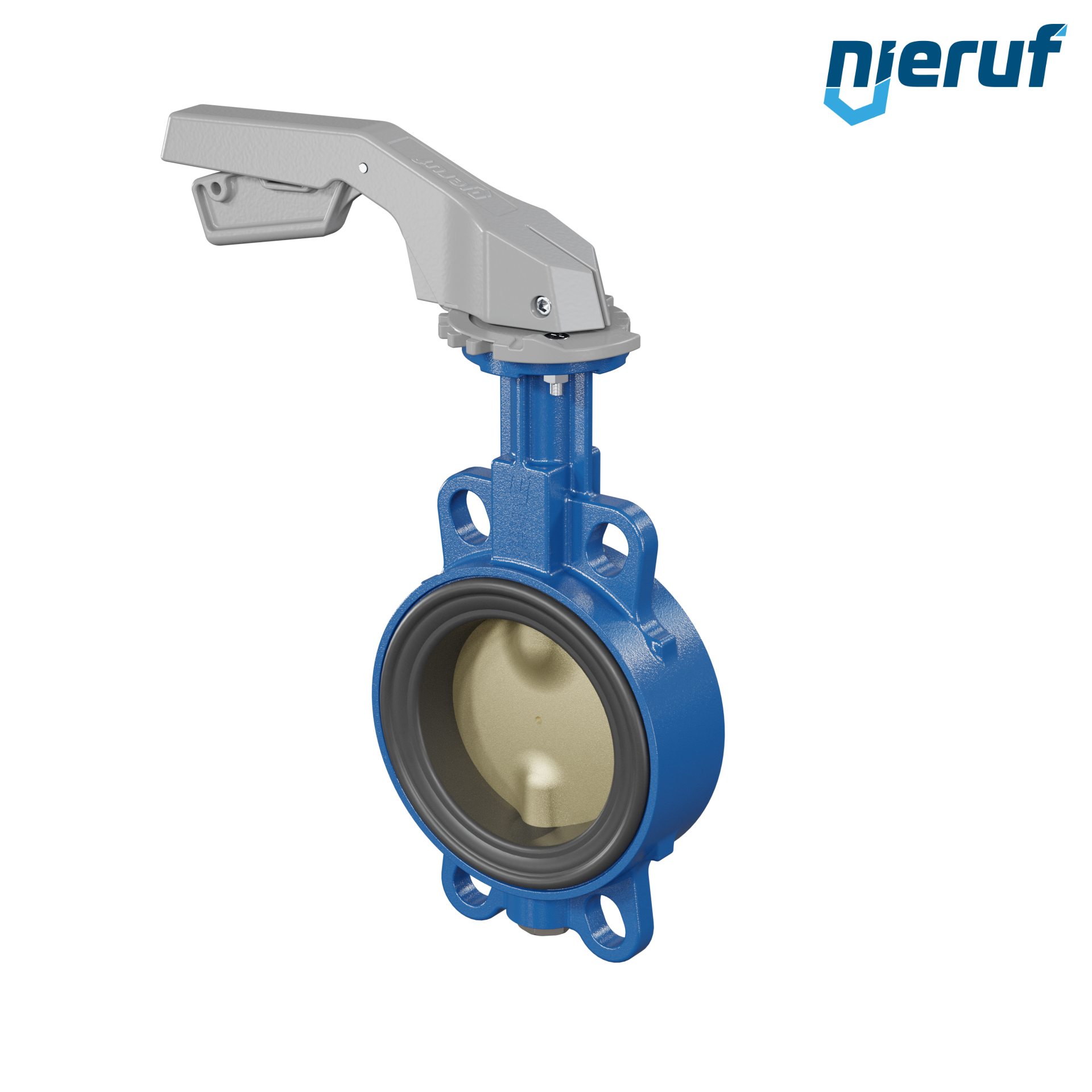 valvola a farfalla per l'acqua di mare DN 100 PN6-PN10-PN16 & ANSI150 AK15 leva a mano