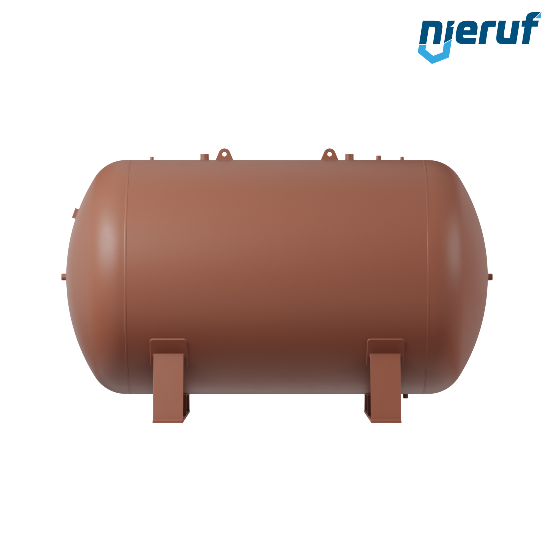 Serbatoioo a pressione orizzontale BE01 10000 litri, 0-16 bar, acciaio primerizzato, diametro 2000 mm