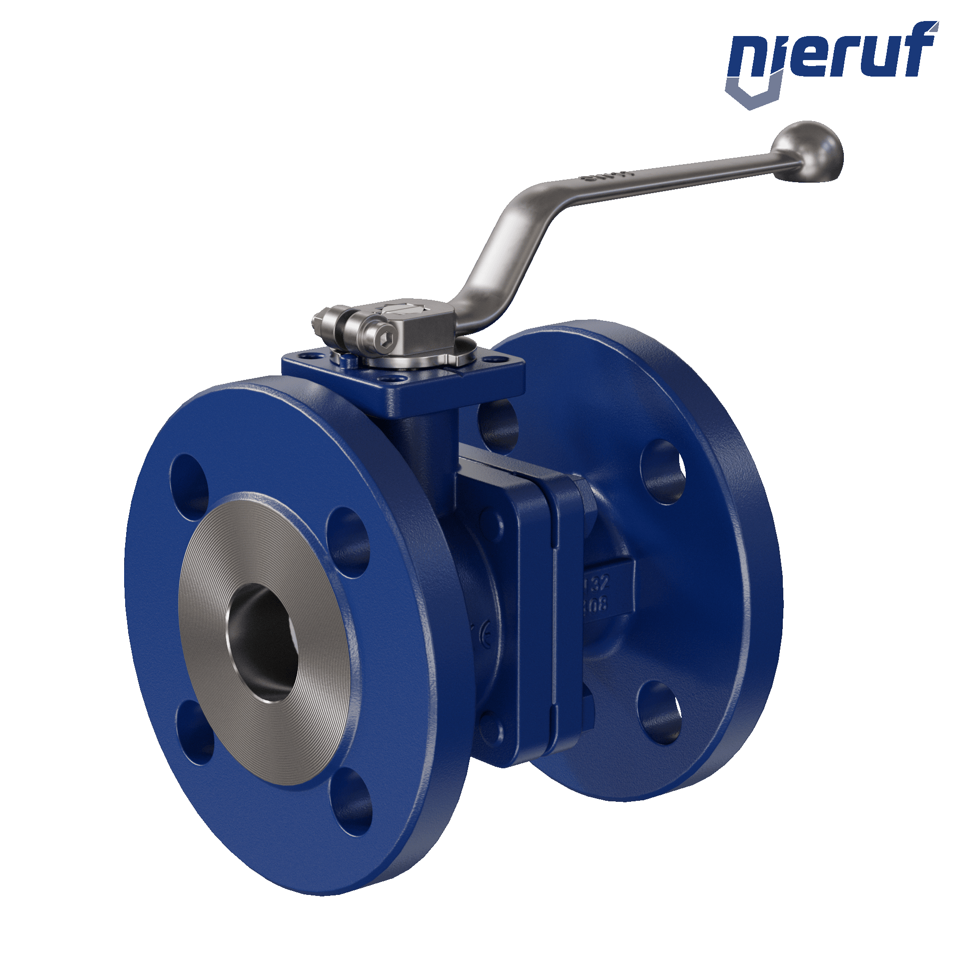 valvola a sfera flangiata per alte temperature FK12 DN32 PEEK guarnizione