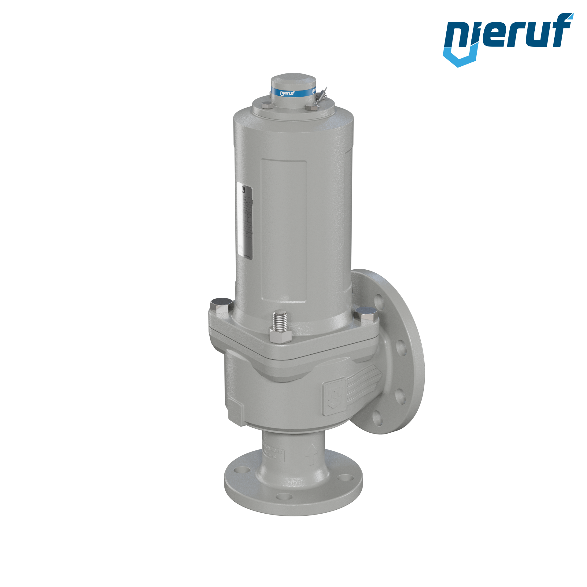 valvola di sicurezza flangiata DN50/DN80 SF06, cappello della molla a tenuta di gas (antigas) PTFE, senza dispositivo di sollevamento