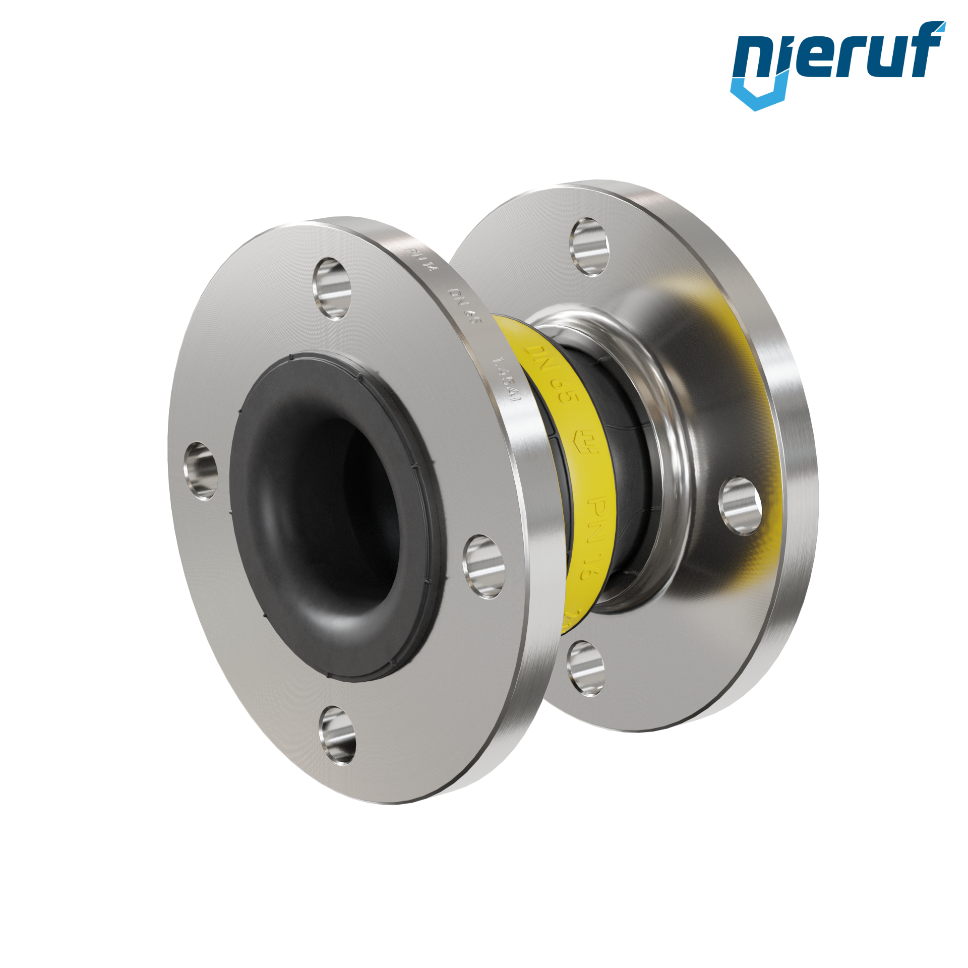 Compensatore DN65 tipo KP04 flange acciaio inox, manicotto NBR