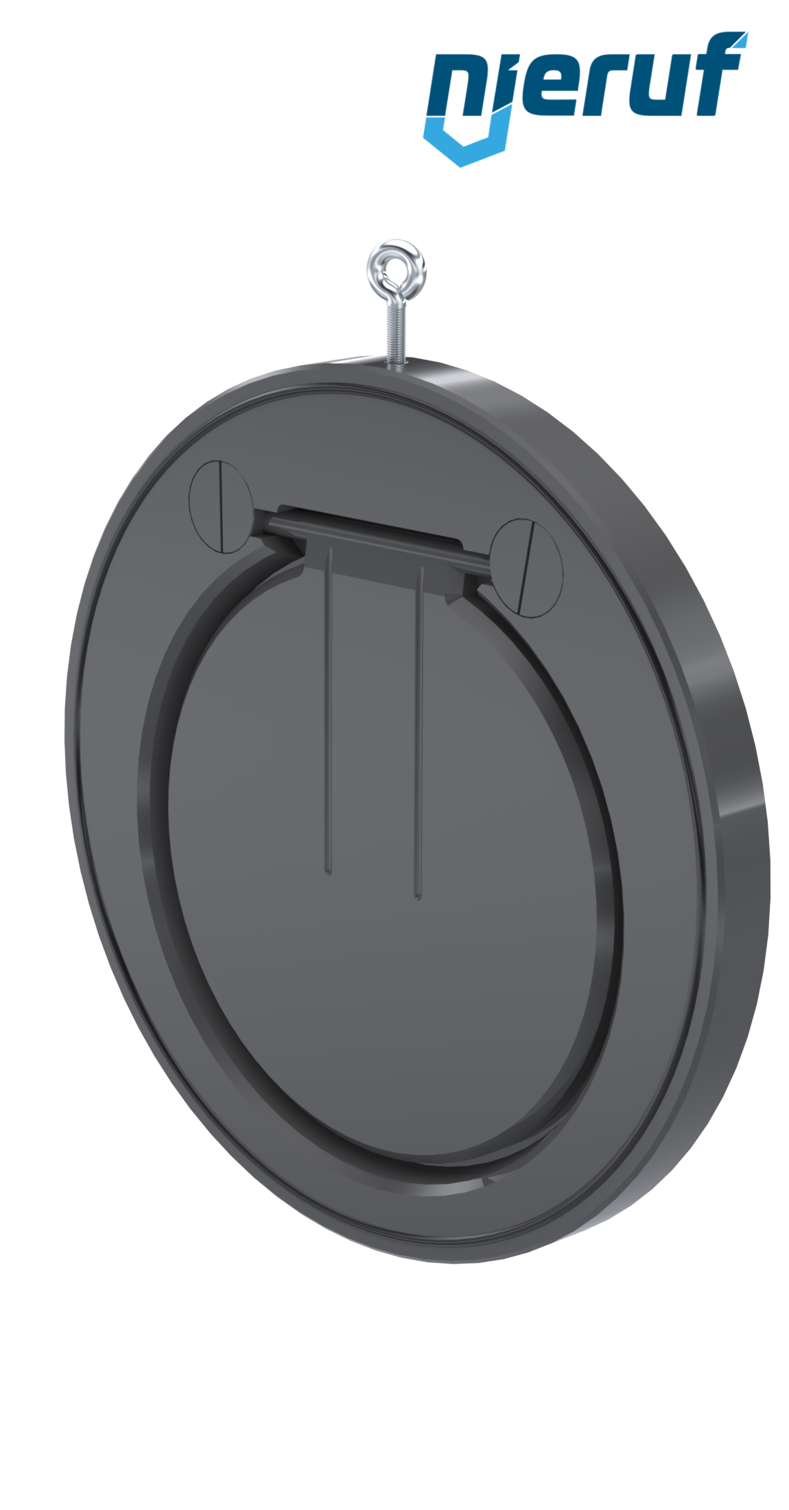 Zwischenflansch-Rückschlagklappe DN300 ZR05 Kunststoff PVC-U FKM (Viton)