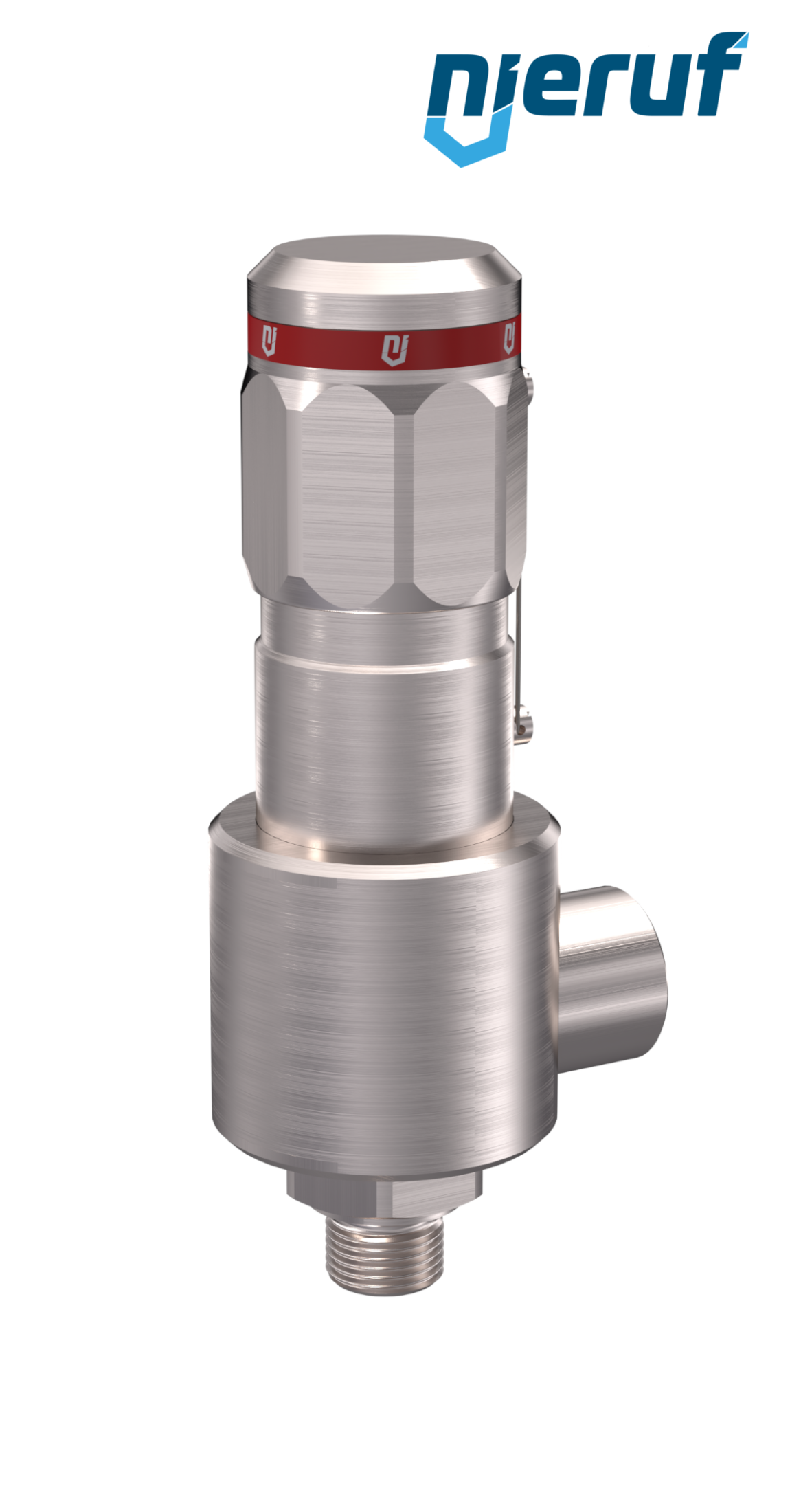 Zawór bezpieczeństwa DN10 1/4" GZ X 3/4" GW SV15, MD / PAI, bez podnoszenia, Wersja kątowa, >180,0 bar - 350,0 bar