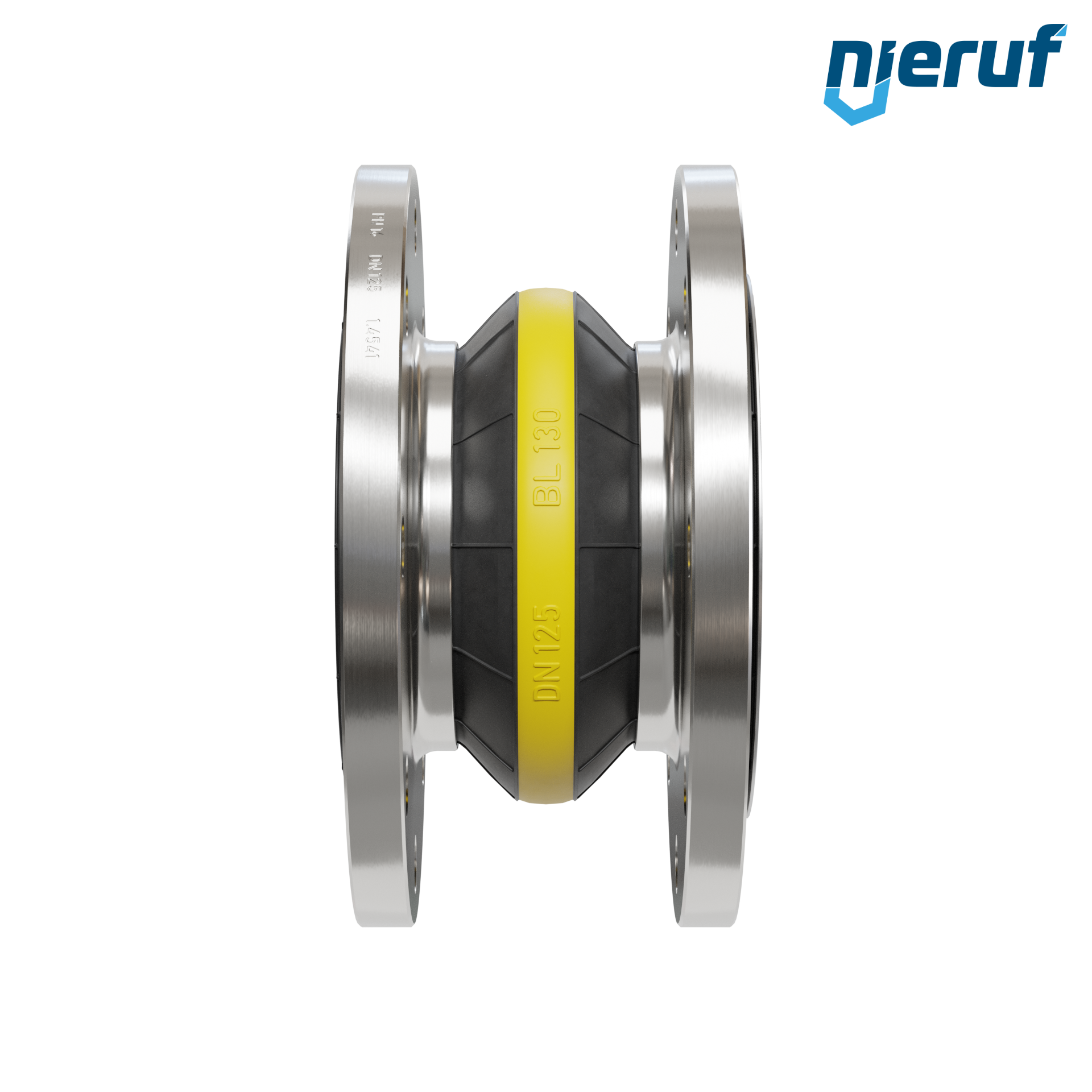 Compensatore piastra di rinforzo DN125 versione KP04 flange in acciaio inox NBR