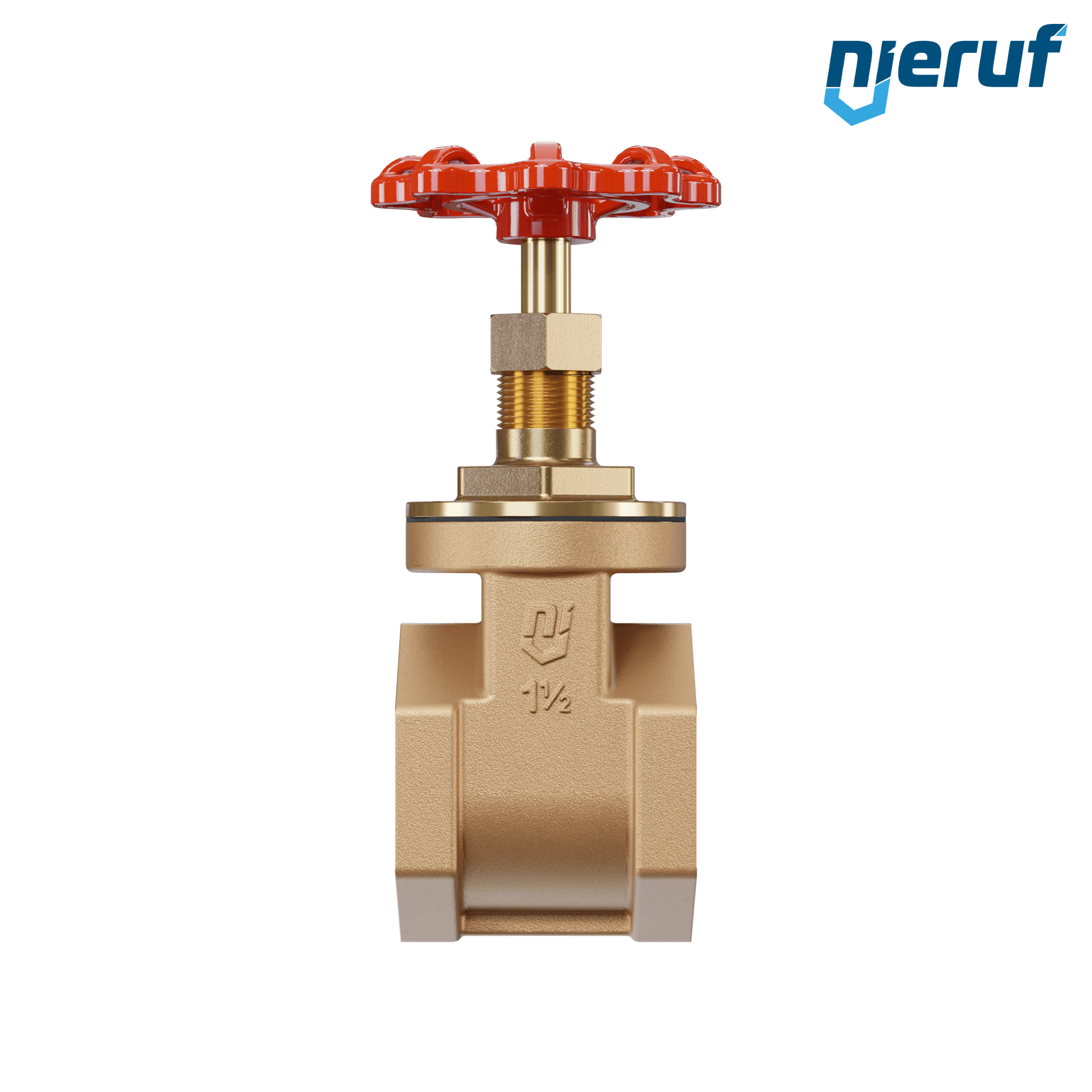 Valvola a ghigliottina filettata in bronzo AS07 DN40 - 1 1/2" PN16 EPDM