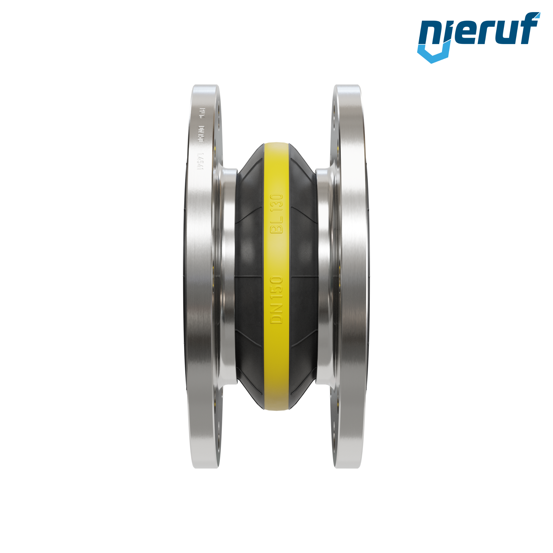 Compensatore o-ring di supporto per il vuoto DN150 versione KP04 flange in acciaio inox NBR