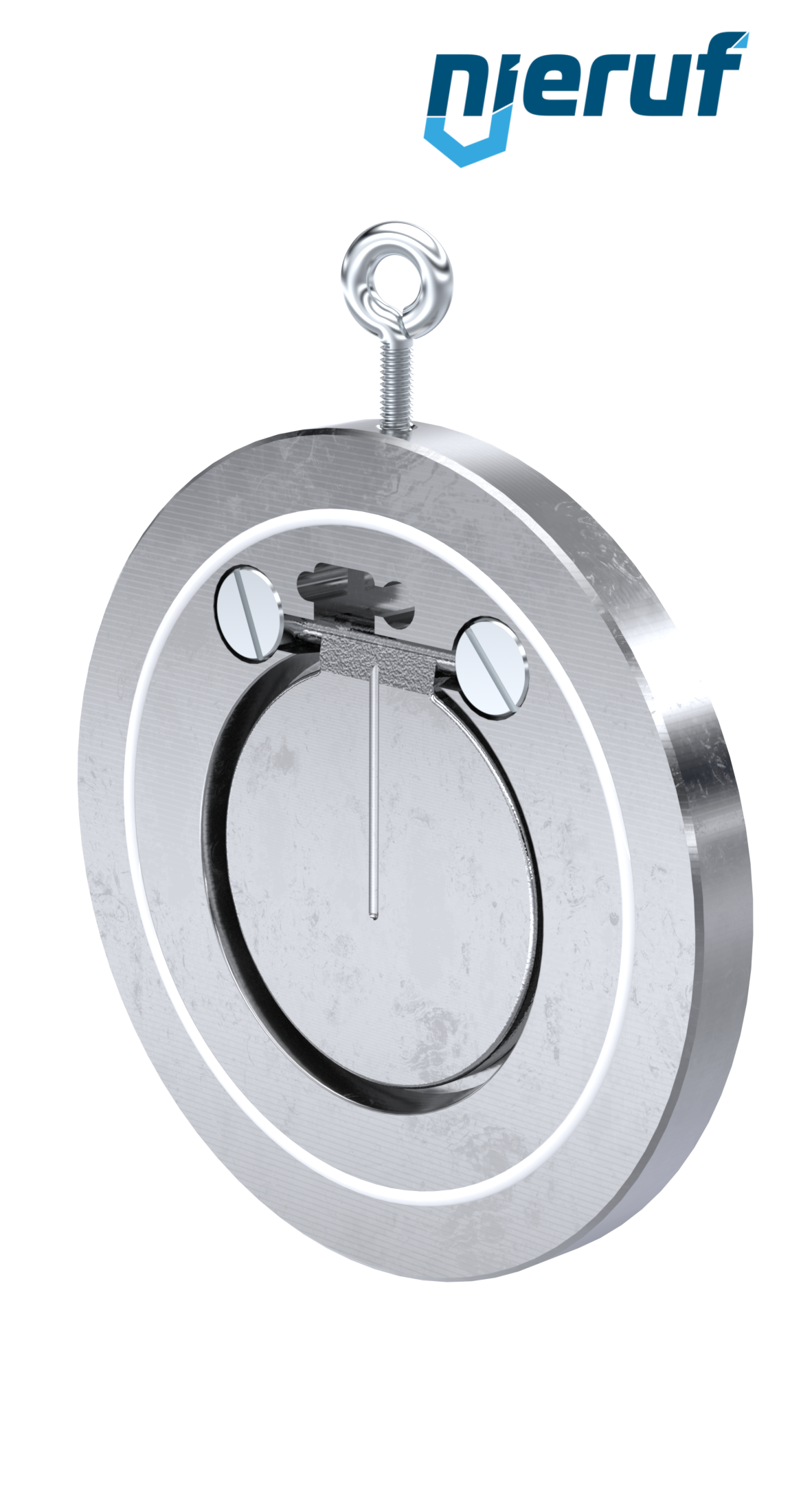 Zwischenflansch-Rückschlagklappe DN80 ZR02 ANSI 150 Edelstahl 1.4408 PTFE