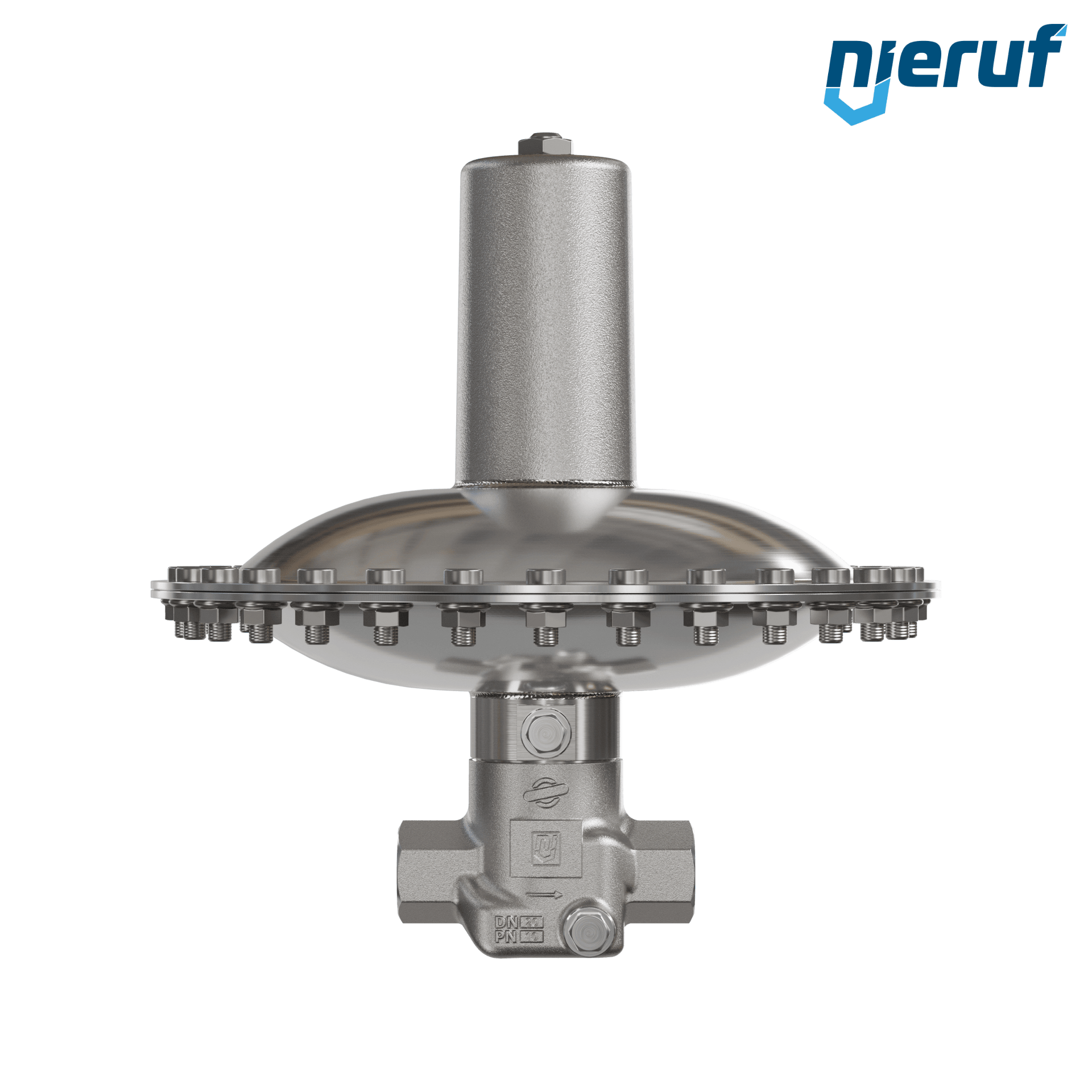 valvola di troppo pieno in millibar 3/4" pollici filettat. int NPT UV18 acciaio inossidabile EPDM / PTFE 50 - 500 mbar