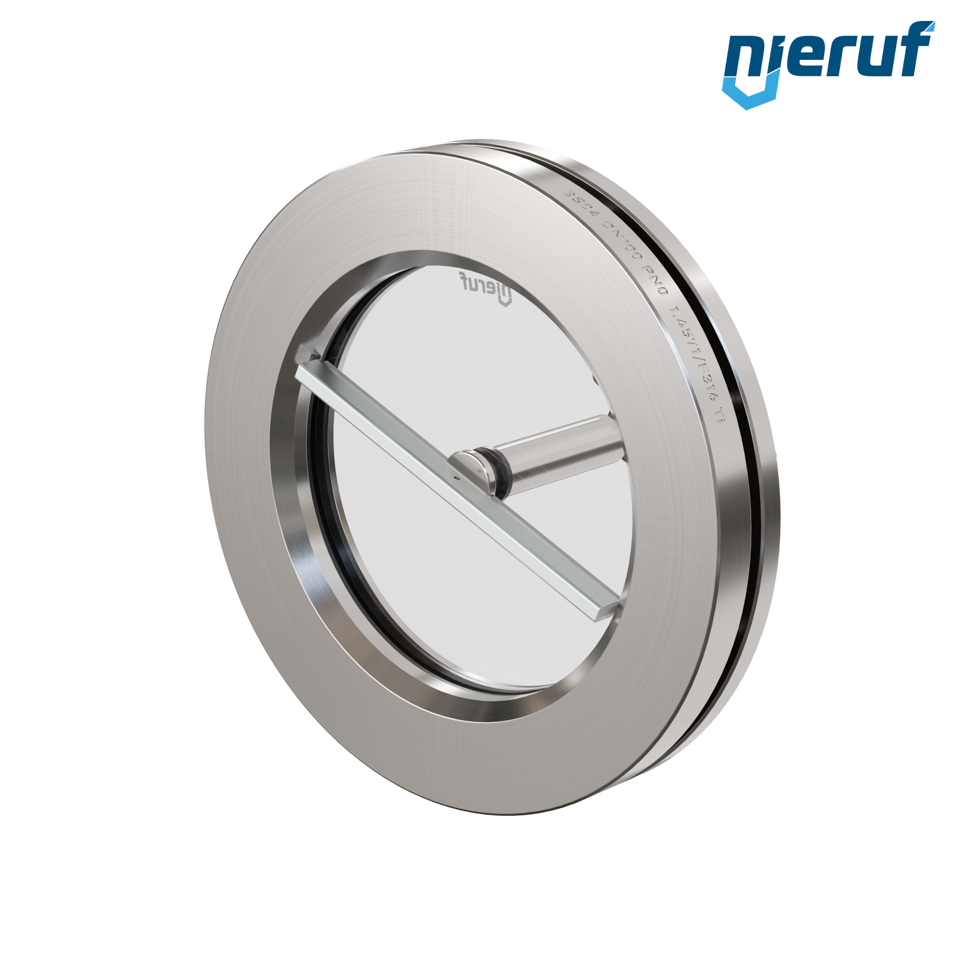 oblò di osservazione per serbatoi con tergicristallo in PTFE DN100 BS04 acciaio inossidabile 1.4571 EPDM vetro borosilicato 0,0 bar