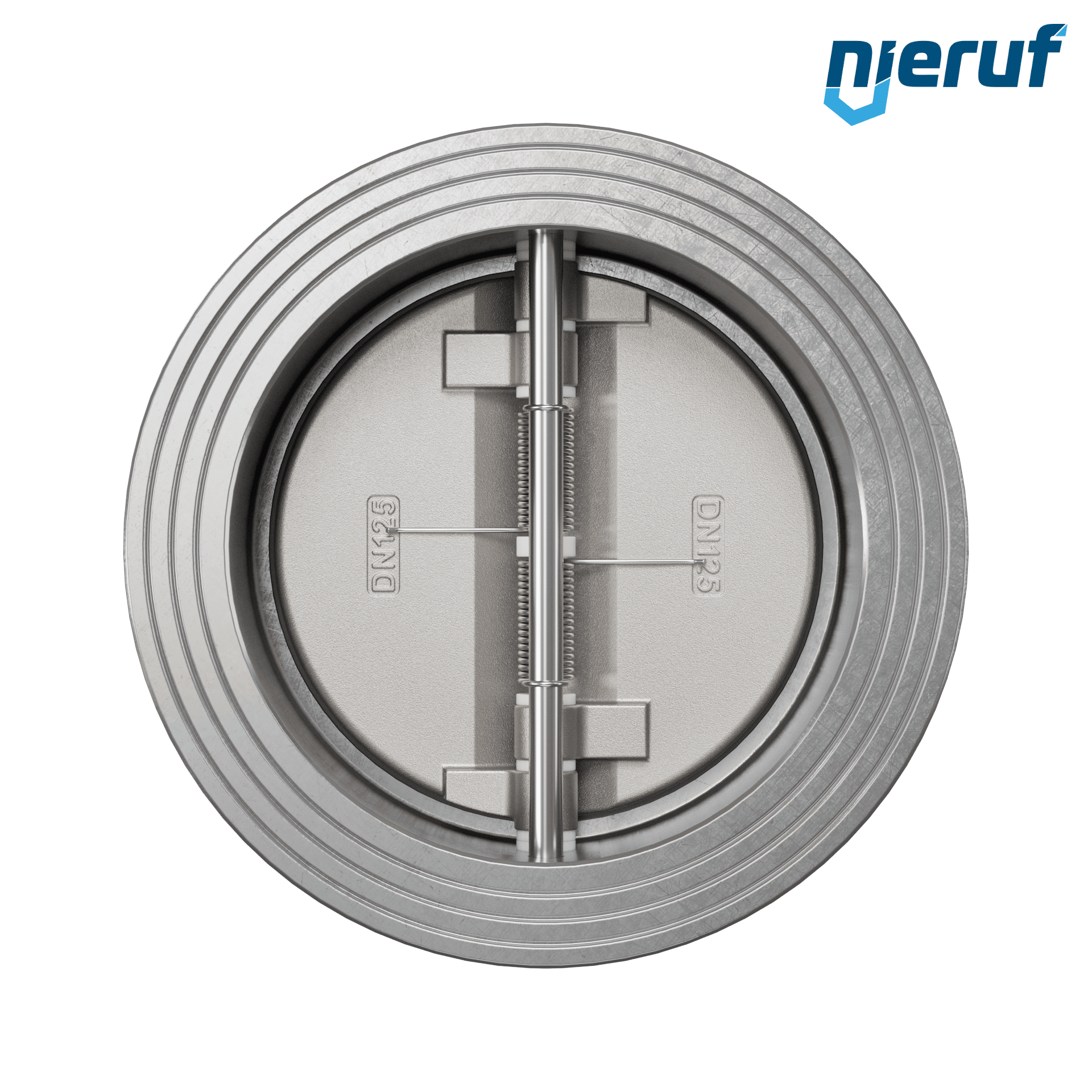 valvola di ritegno a doppio battente DN125 DR03 acciaio inossidabile 1.4408 FKM (Viton)