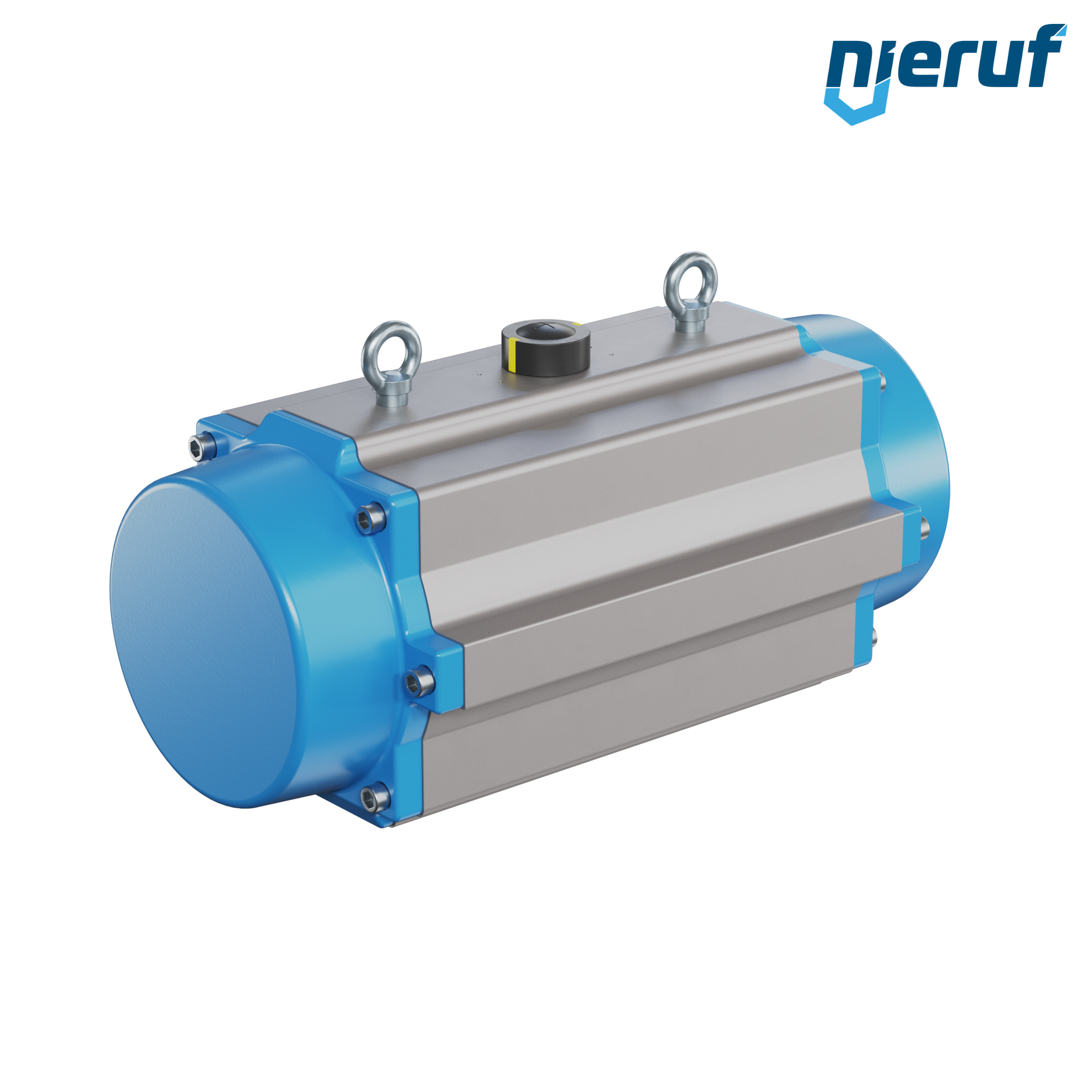 attuatore pneumatico AN02 a singolo effetto, apertura a molla versione per alta temperatura GS-300 90° con 12 molle