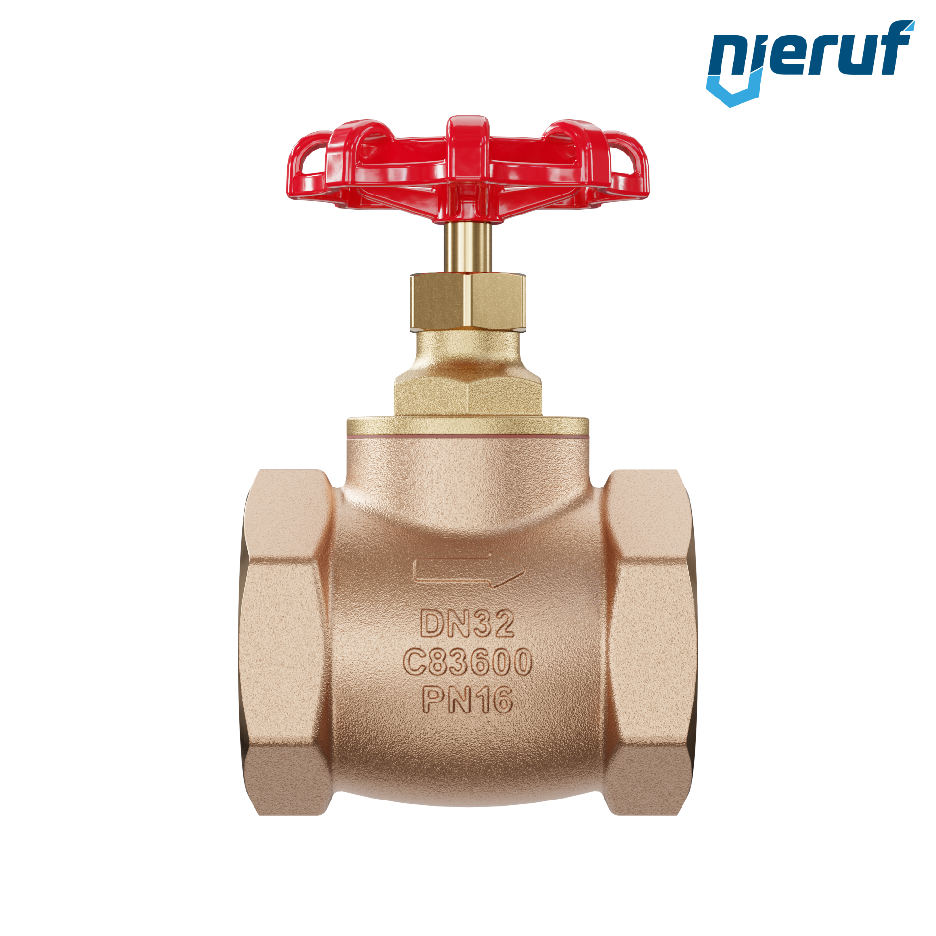 valvola a globo filettatura interna DN32 - 1 1/4" pollici PN16 AV10 bronzo ASTM B62