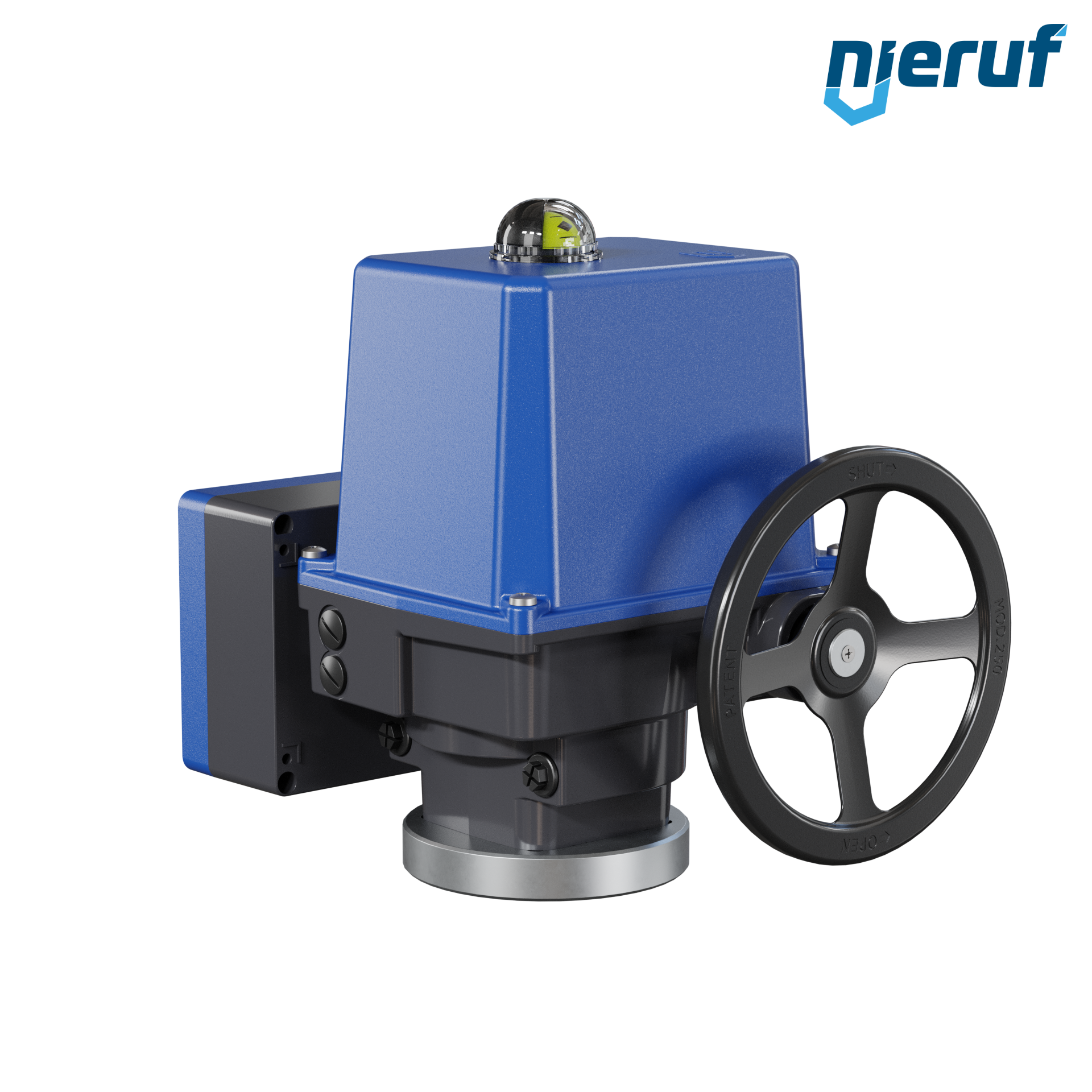 Attuatore elettrico da 1/4 di giro AN03 PSQ1503AMS13 con protezione contro le interruzioni di corrente - 360-575V AC 1500Nm IP67 ISO 5211 F14