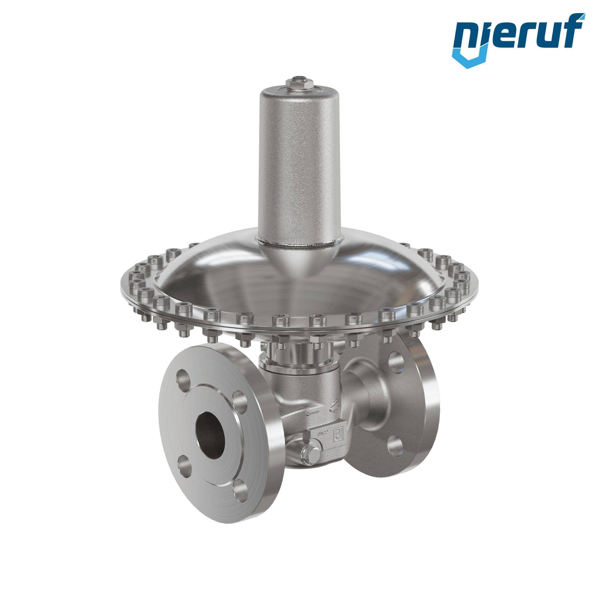 déverseur/soupape de décharge en millibars bride DN32 UV17 acier inoxydable FKM / PTFE 50 - 500 mbar