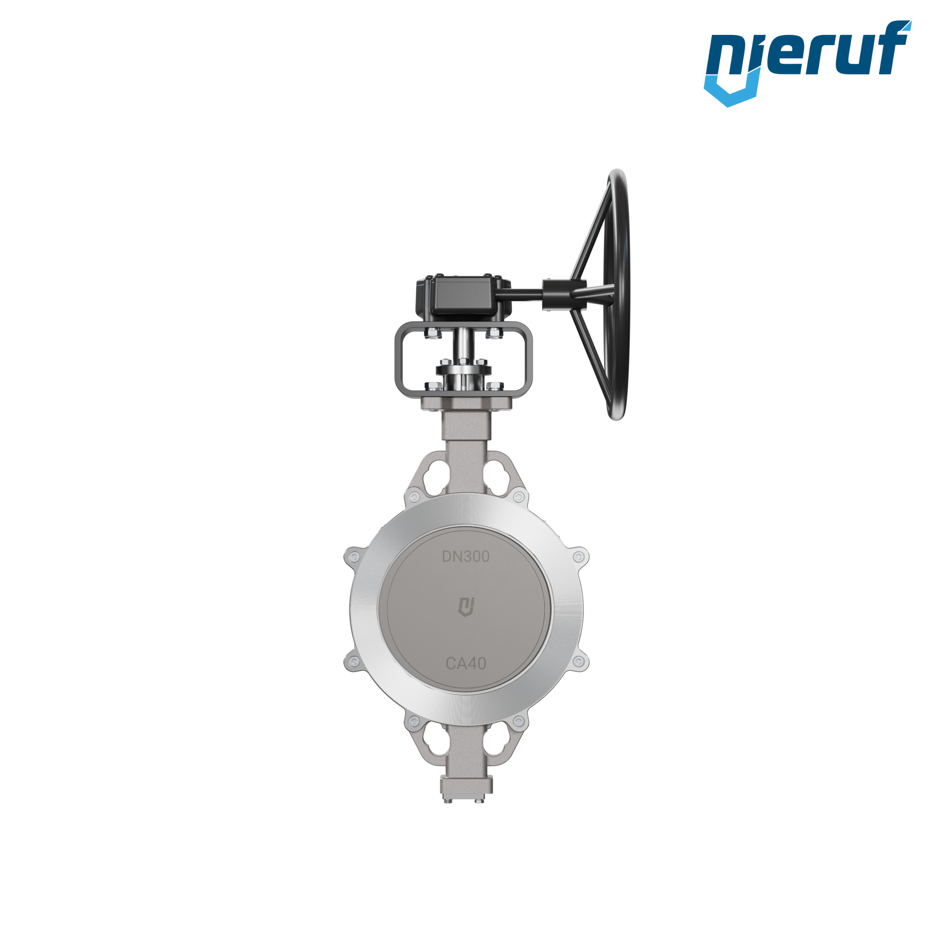 valvola a farfalla triplo eccentrico acciaio inox AK13 DN 300 PN10-40 ANSI150-300 volantino