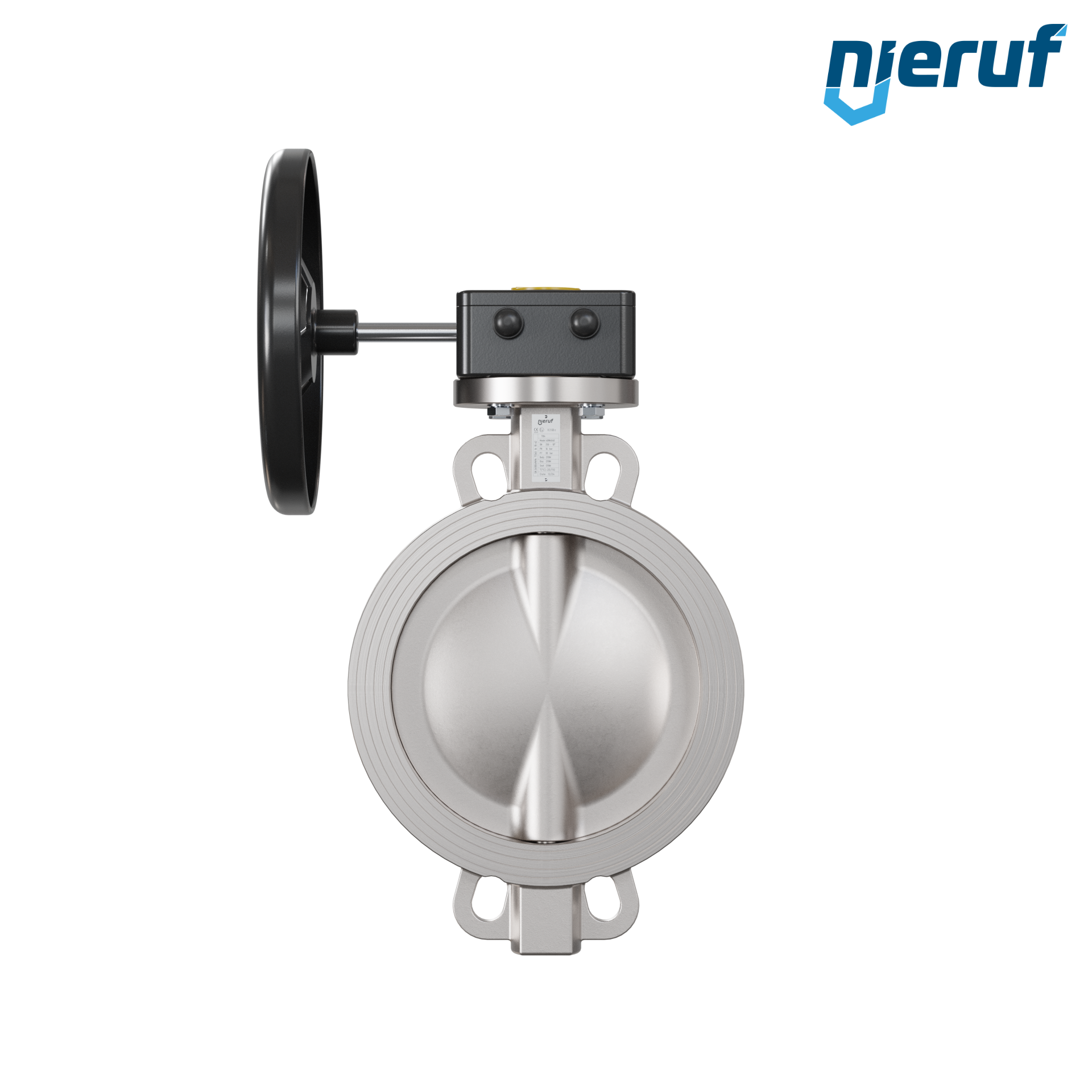 valvola a farfalla in acciaio inossidabile DN250 PN16 AK08 metallo volantino