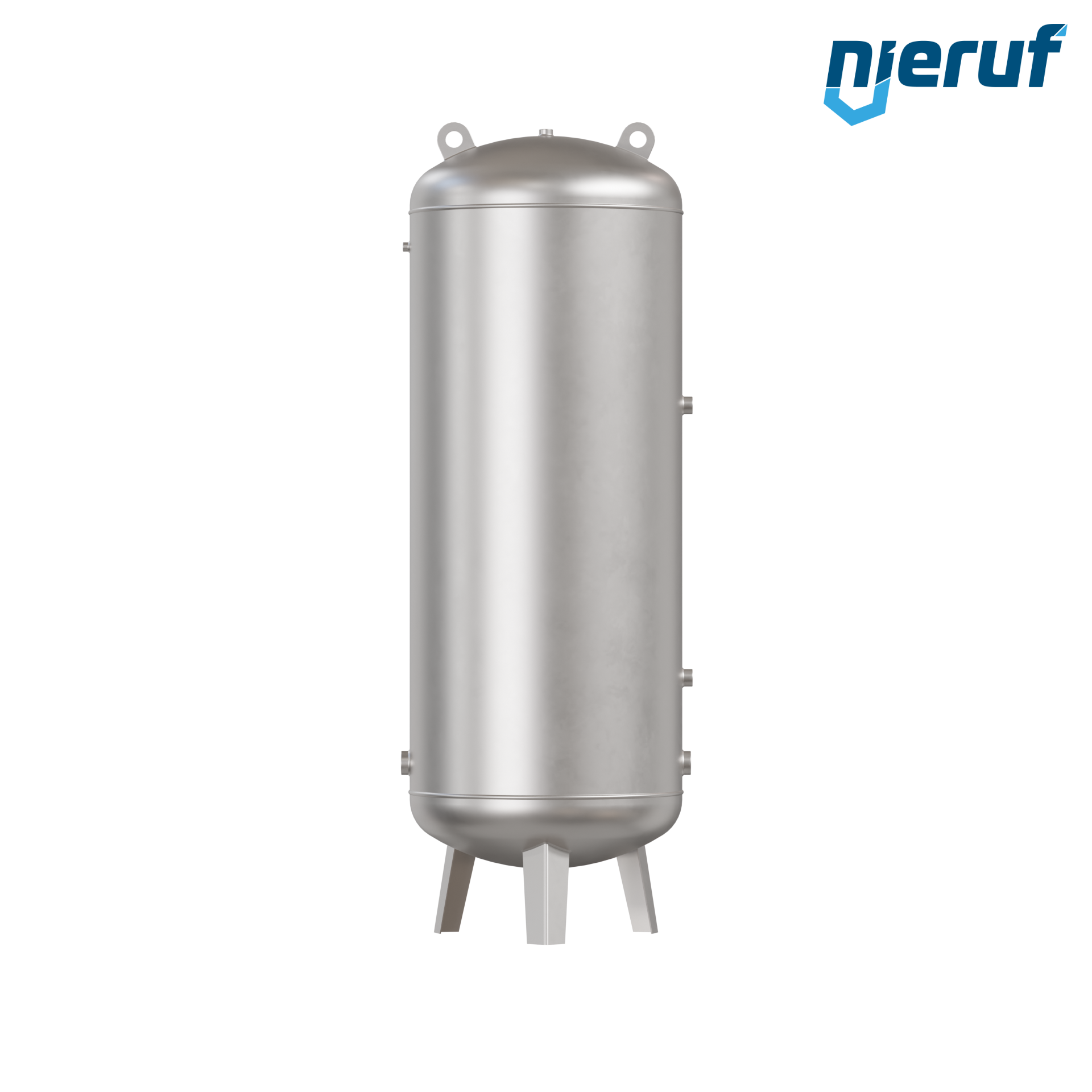 Serbatoio a pressione per acqua verticale BE04 1000 litri, 0-10 bar, acciaio inox