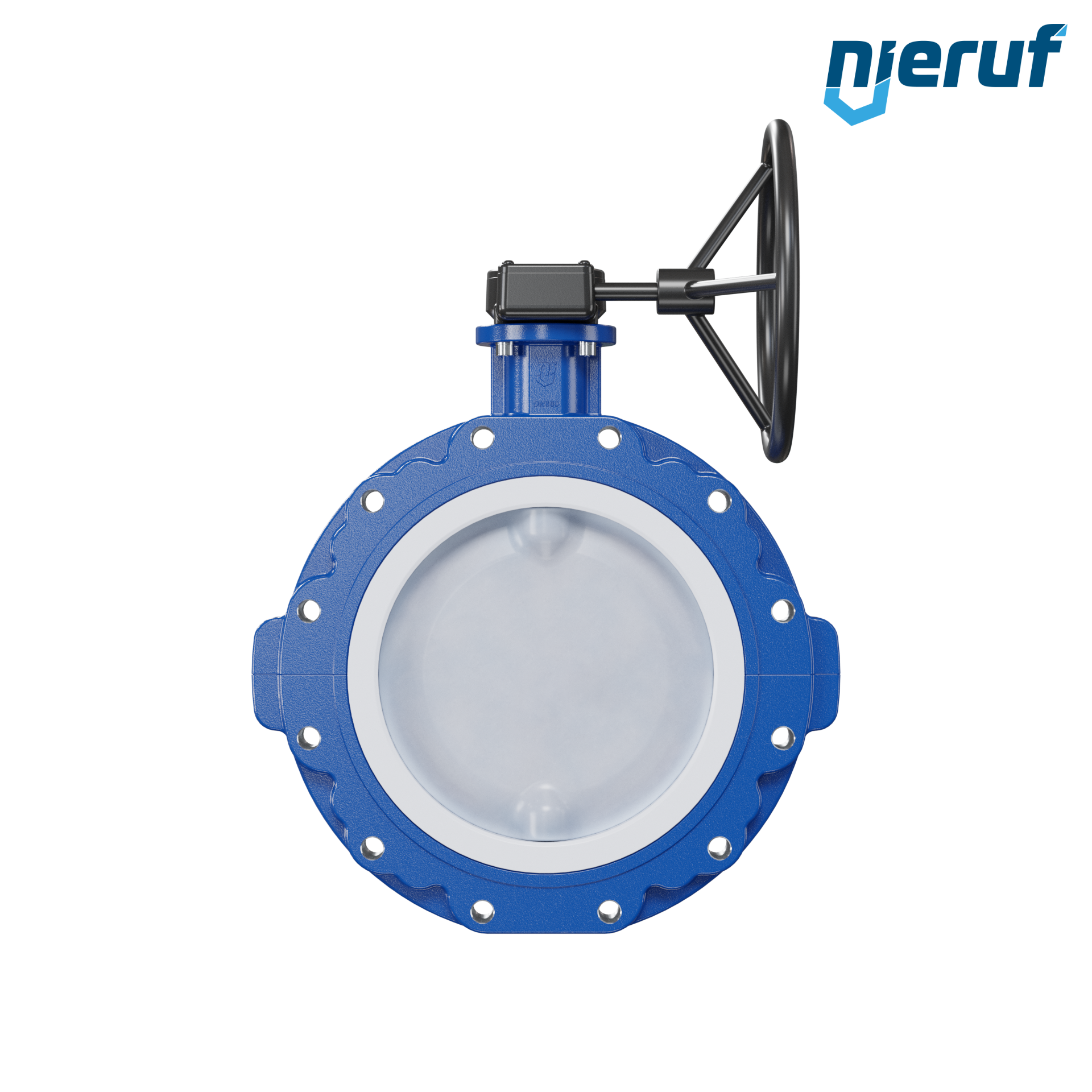 valvola a farfalla PFA PTFE AK10 DN300 ANSI150 volantino manuale inserto in FKM