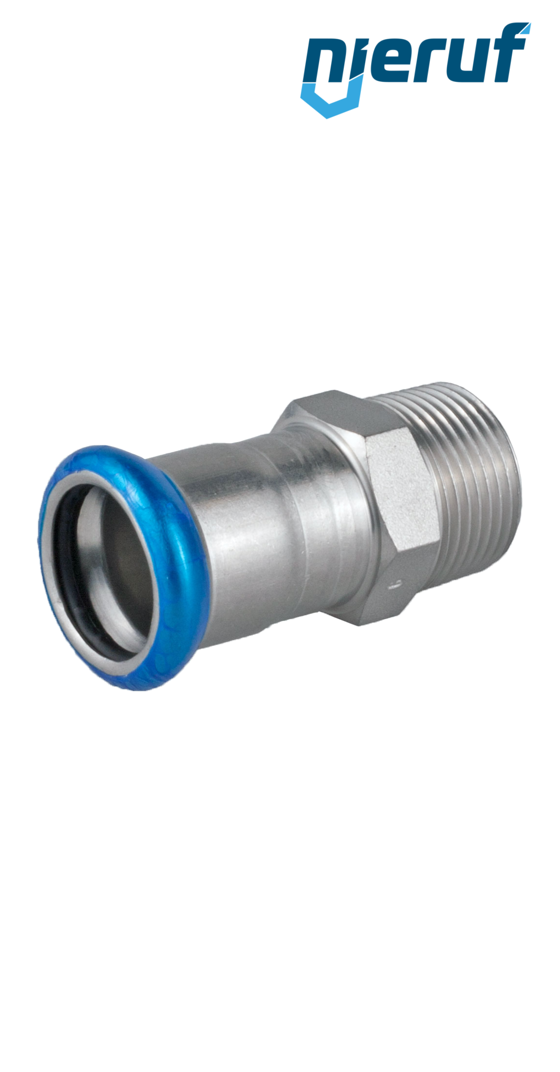 Racor de transición macho Pressfitting H DN100 - 108,0 mm rosca macho 4" pulgadas Acero inoxidable