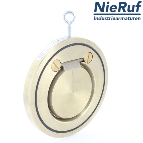 Zwischenflansch-Rückschlagklappe DN40 ZR09 Alubronze 2.0975 NBR
