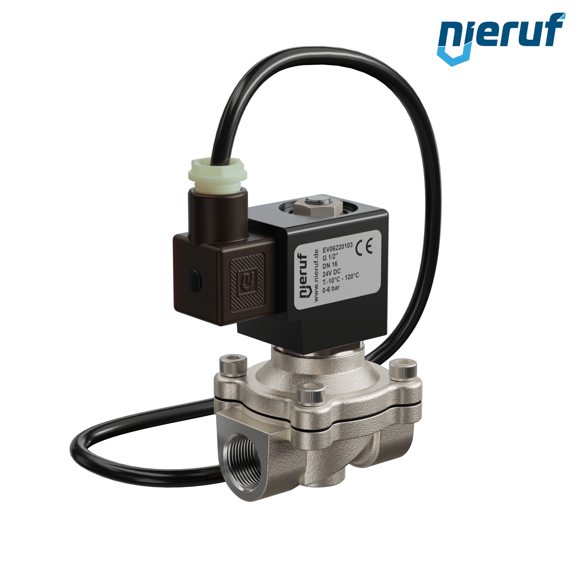 elettrovalvola ATEX DN16 G 1/2" pollici FKM