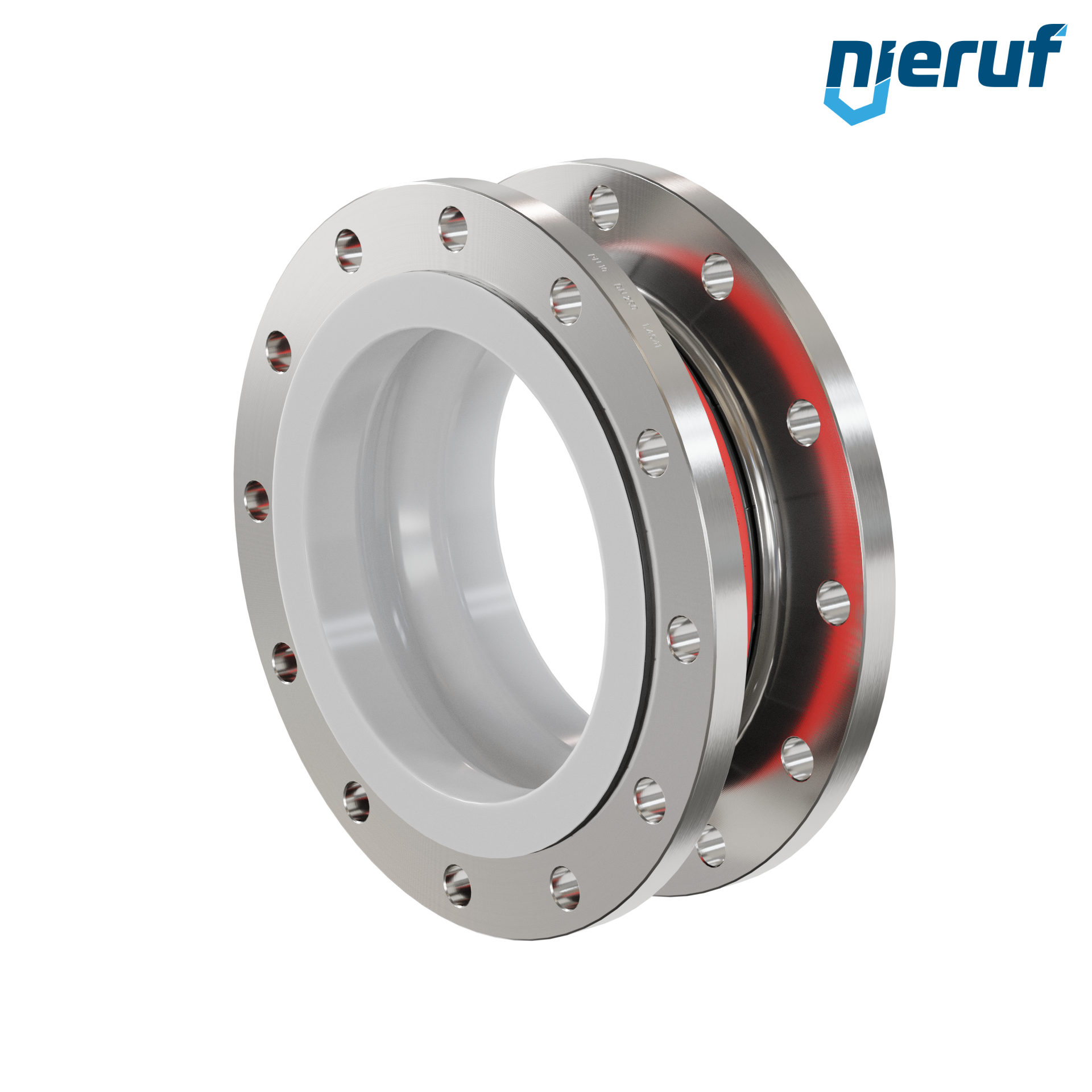 Compensatore rivestimento in PTFE DN250 versione KP04 flange in acciaio inox EPDM