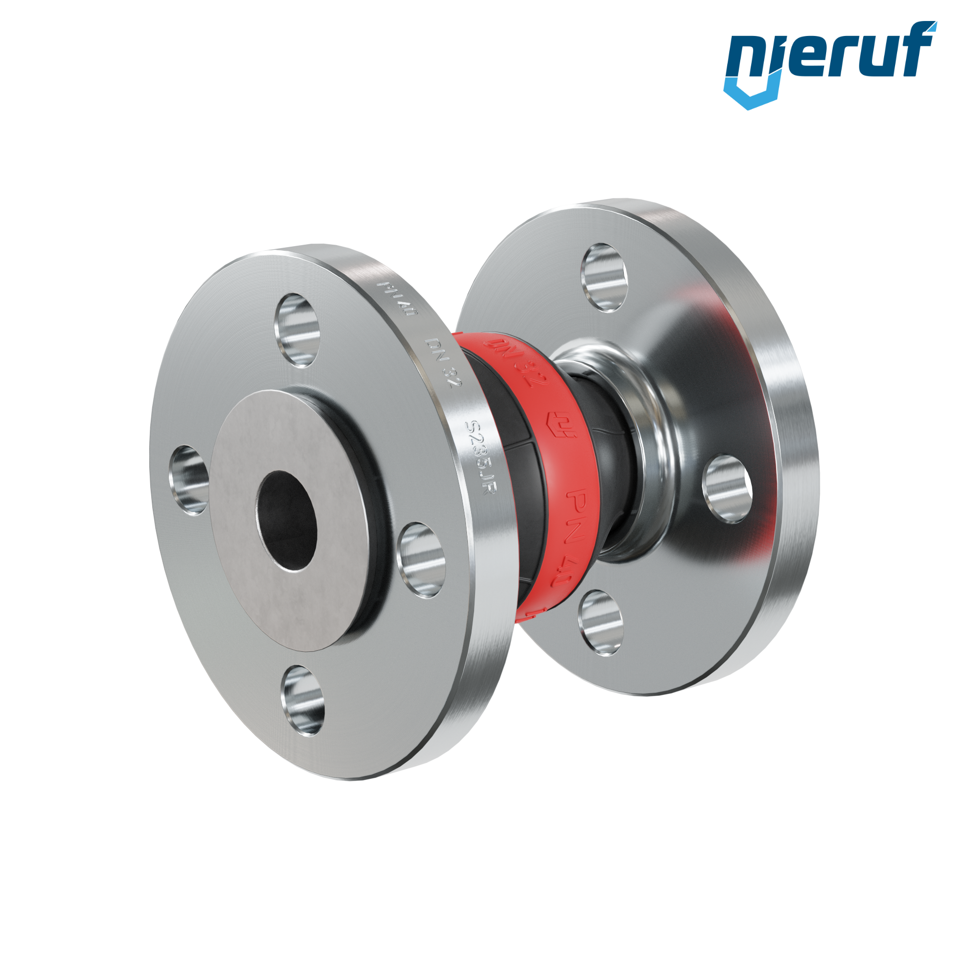 Compensatore piastra di rinforzo DN32 versione KP04 flange in acciaio EPDM