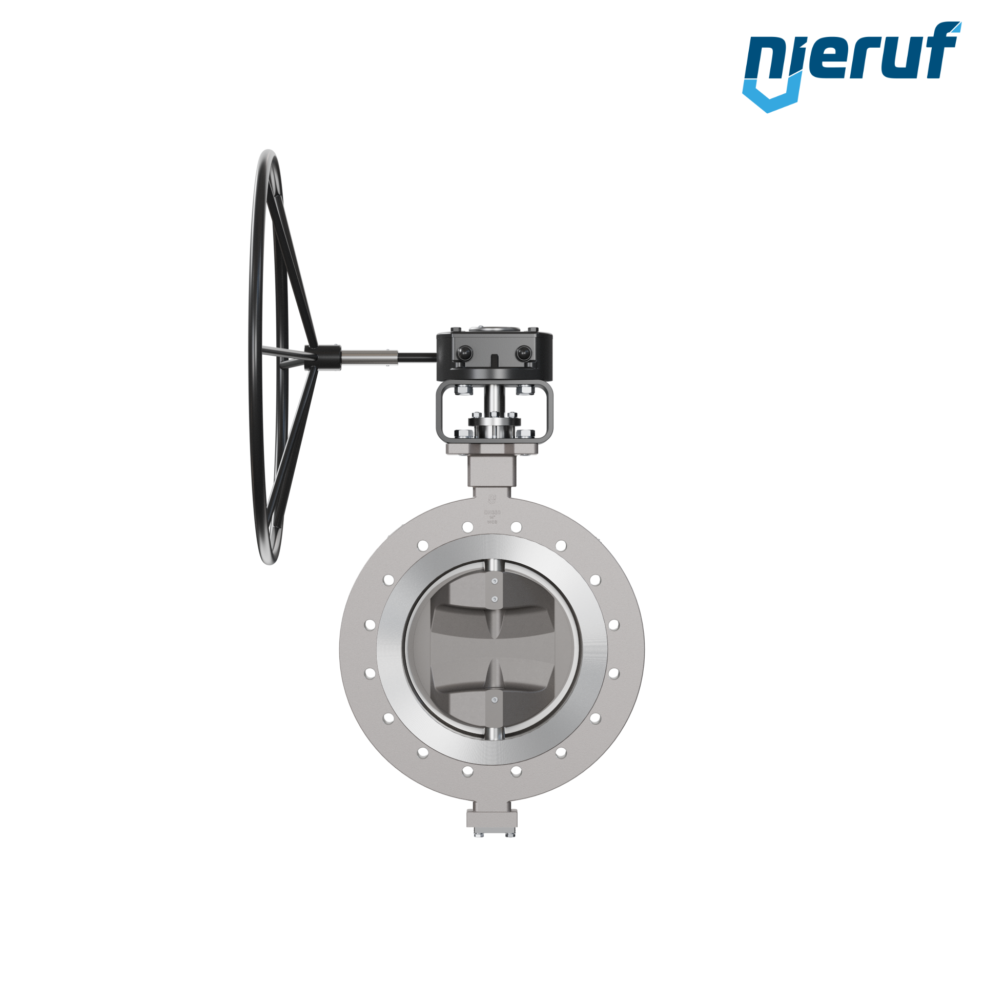 valvola a farfalla triplo eccentrico acciaio inox AK14 DN 350 PN16 volantino