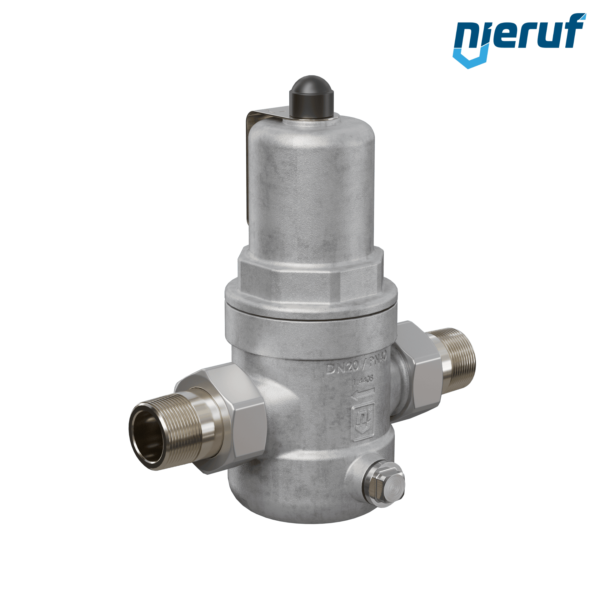 riduttore di pressione 3/4" pollici filettatura maschio DM04 acciaio inossidabile FKM 1.0 - 8.0 bar