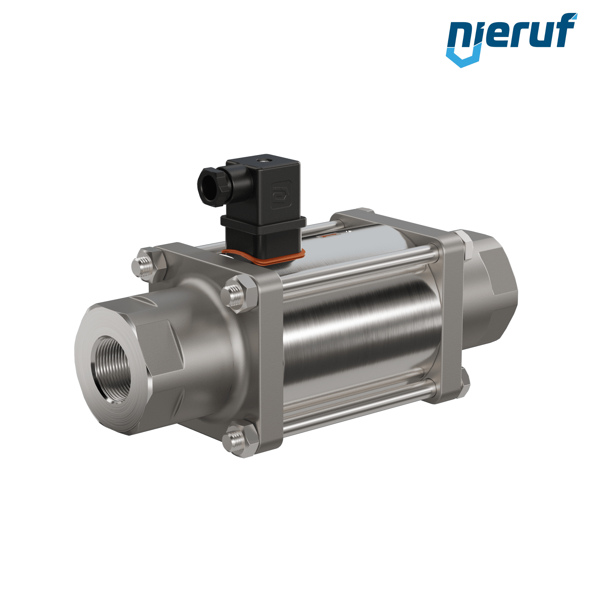 valvola coassiale 1" pollici filettatura interna - DN25 acciaio inossidabile 24V DC NO - per applicazione con acqua