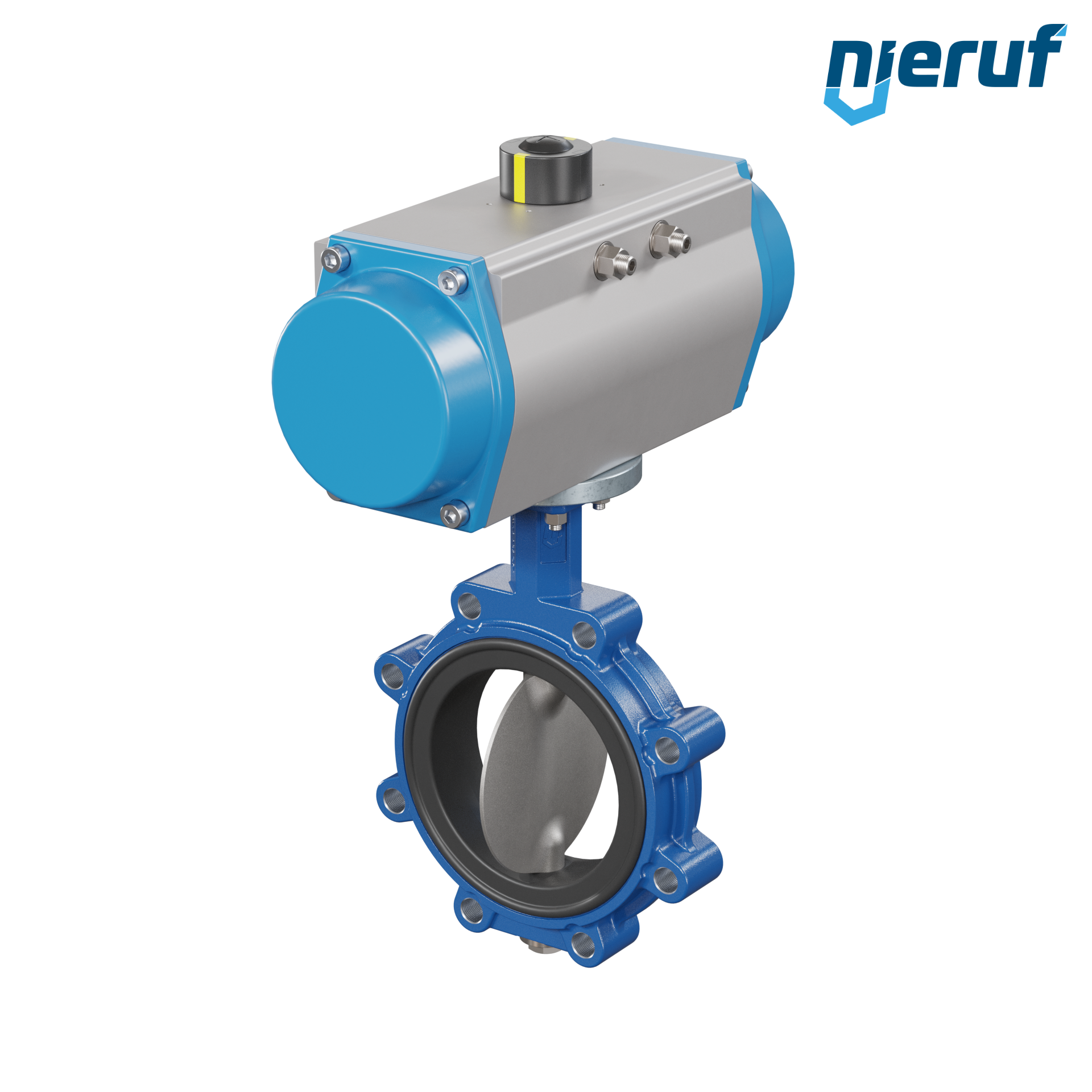 Butterfly valve DN 150 AK02 EPDM high temperature & FDA pneumatic actuator single acting normally open
