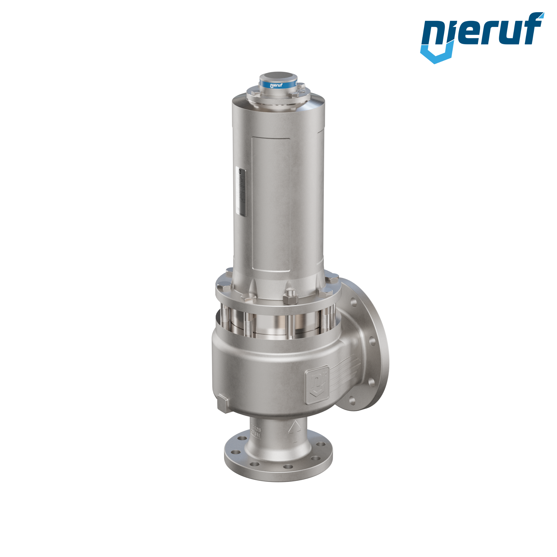 valvola di sicurezza con cappello a tenuta di gas & manicotto di tenuta DN80/DN125 SF04, PTFE, senza dispositivo di sollevamento