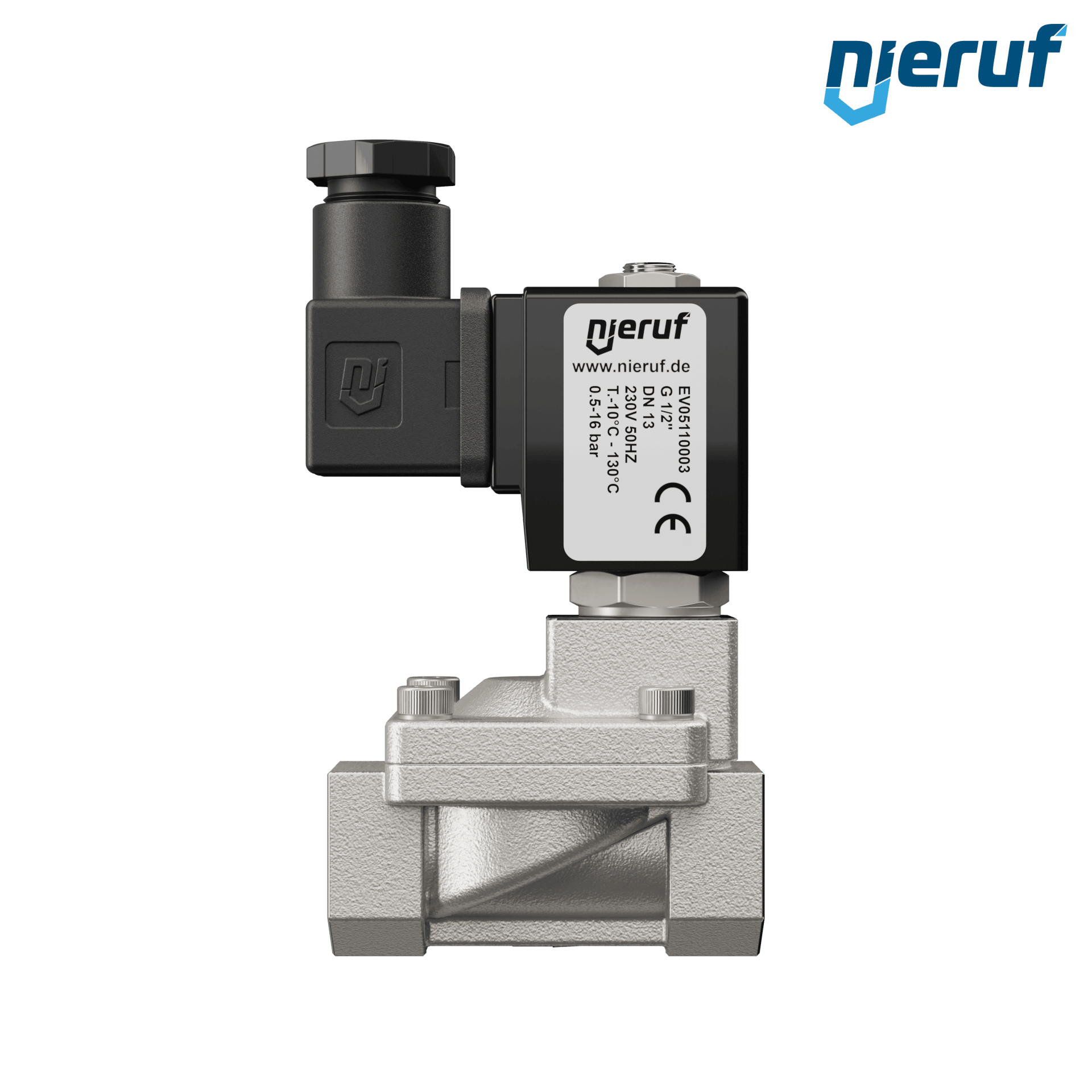 elettrovalvola G 1/2" pollici acciaio inossidabile EV05 EPDM 230V 50Hz