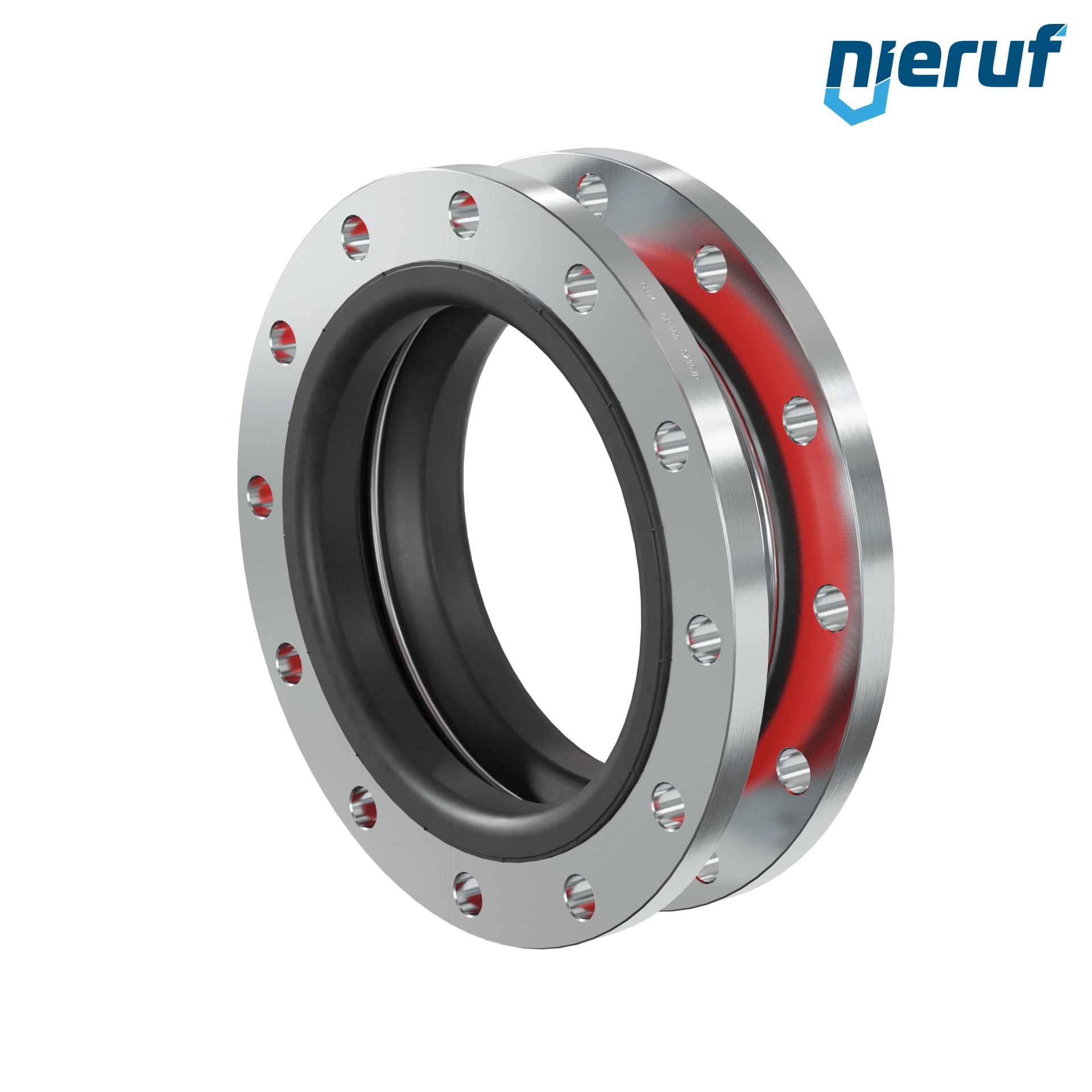 Compensatore o-ring di supporto per il vuoto DN300 PN16 versione KP04 flange in acciaio EPDM