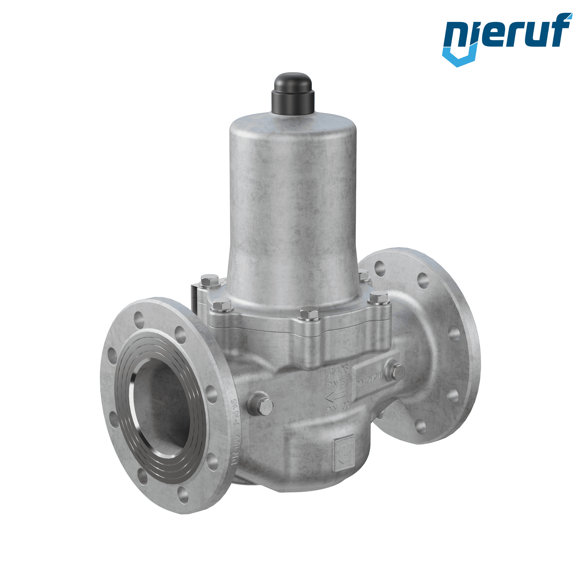 riduttore di pressione flangiato DN 100 PN16 DM08 acciaio inossidabile FKM 5.0 - 13.0 bar