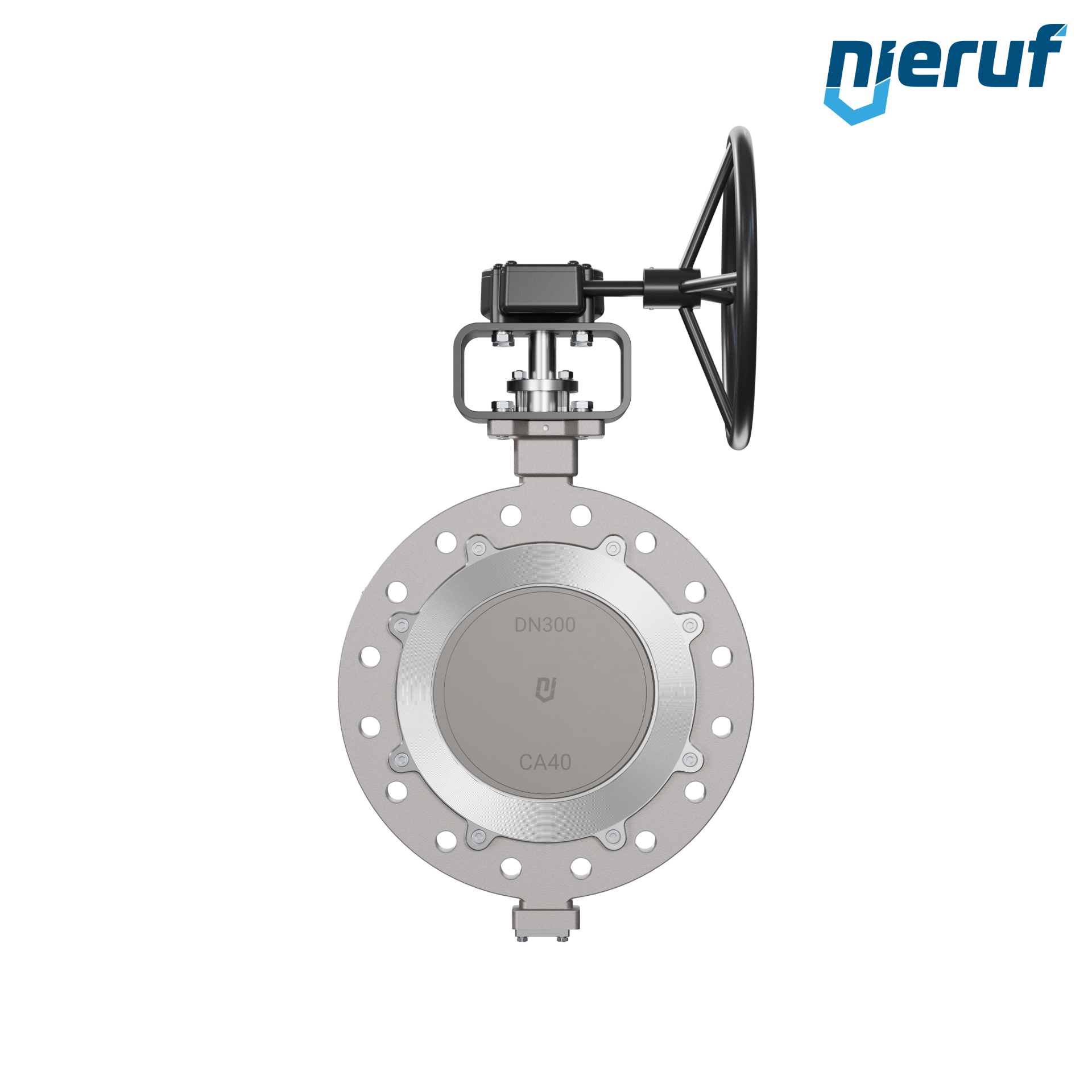 valvola a farfalla triplo eccentrico acciaio inox AK14 DN 300 ANSI150 volantino
